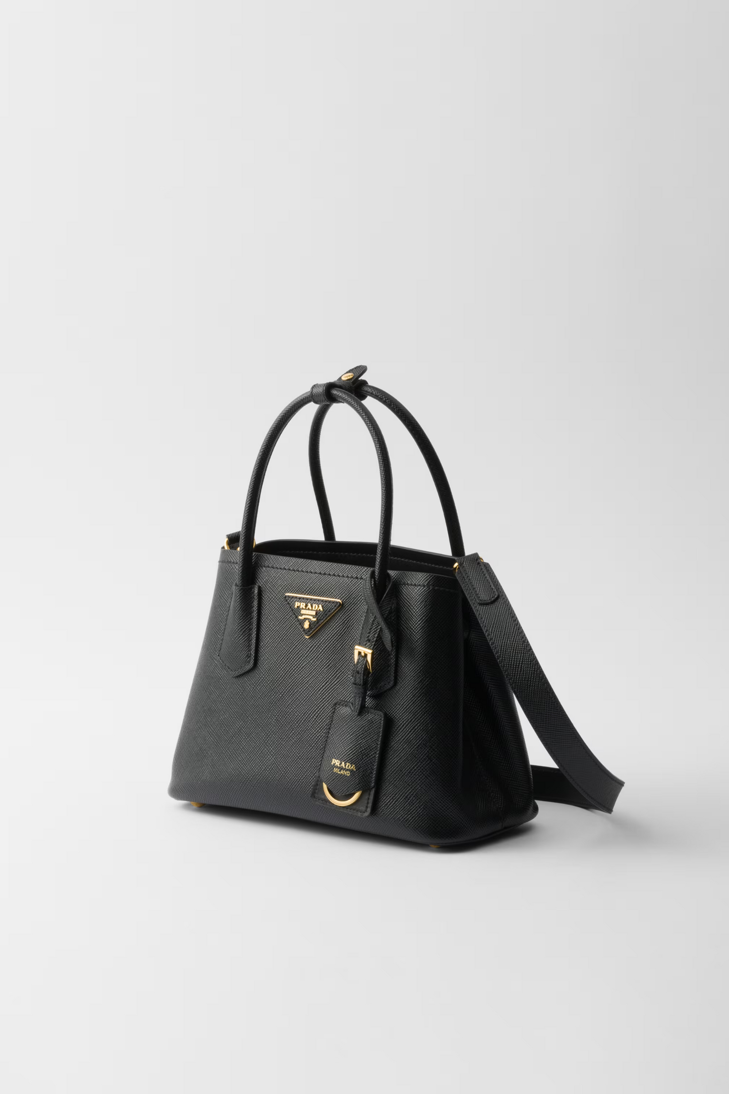 Double Small Saffiano Leather Bag