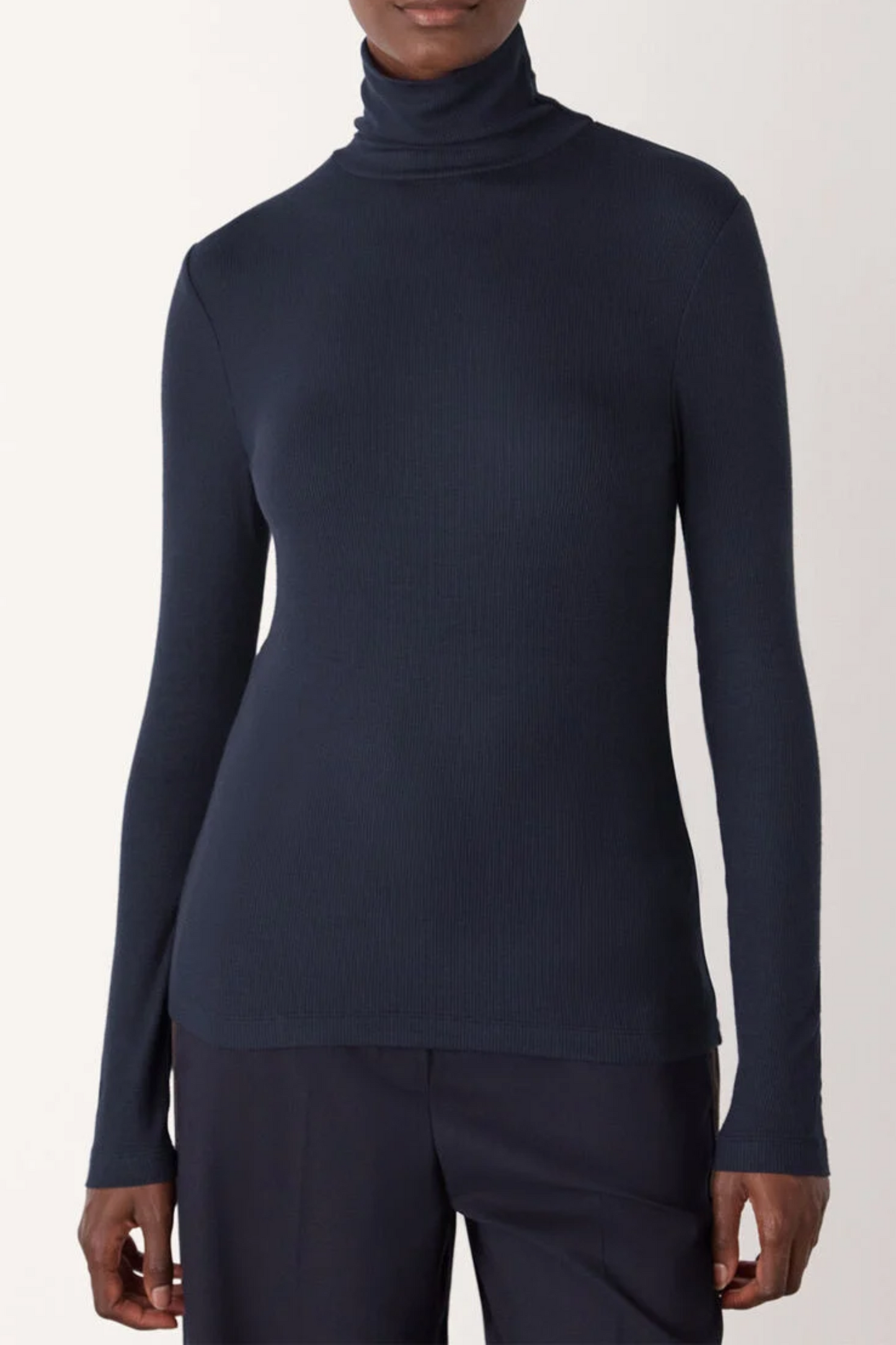 Navy Essential Ribbed Polo