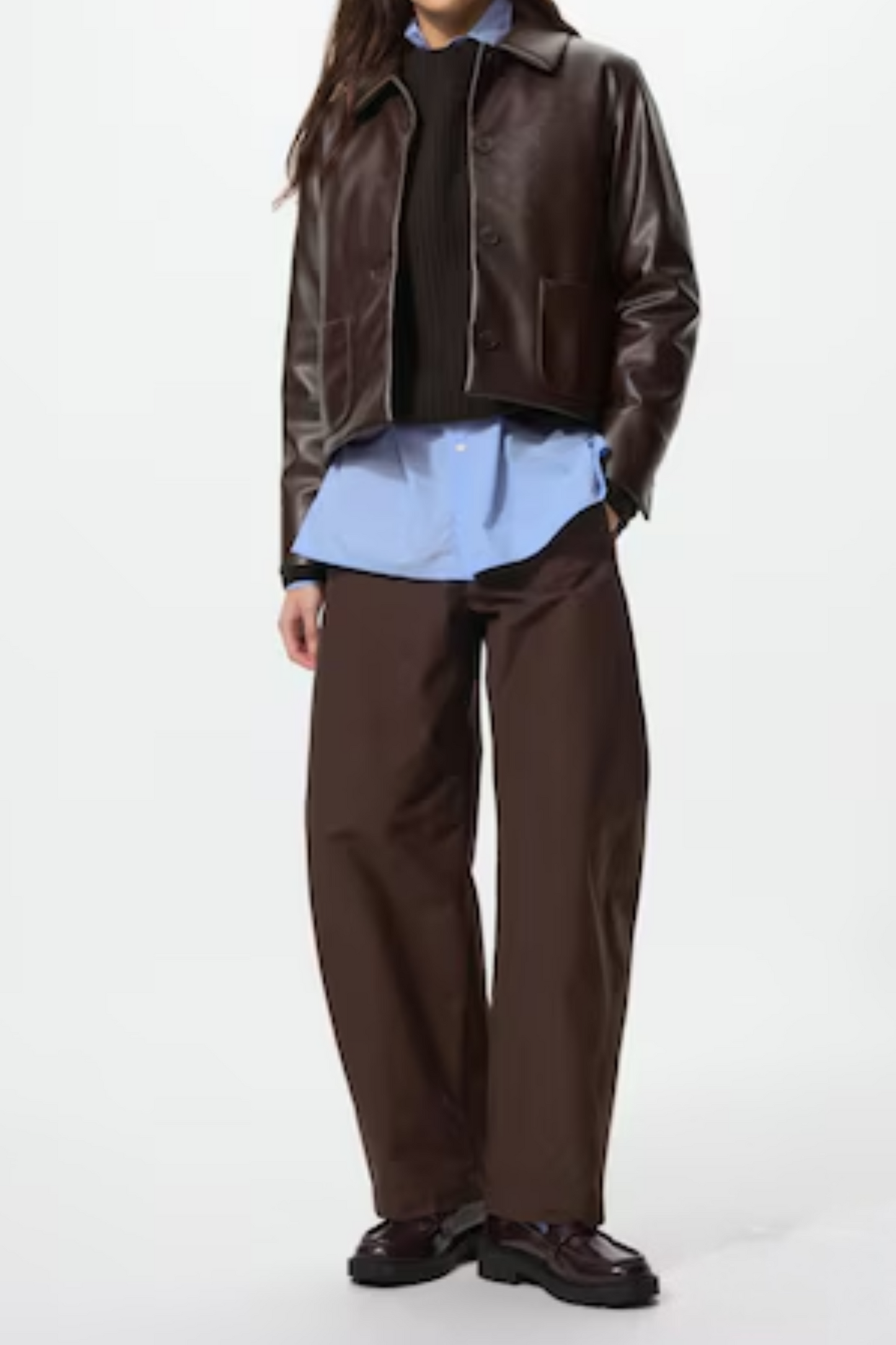 Jersey Barrel-leg Trousers