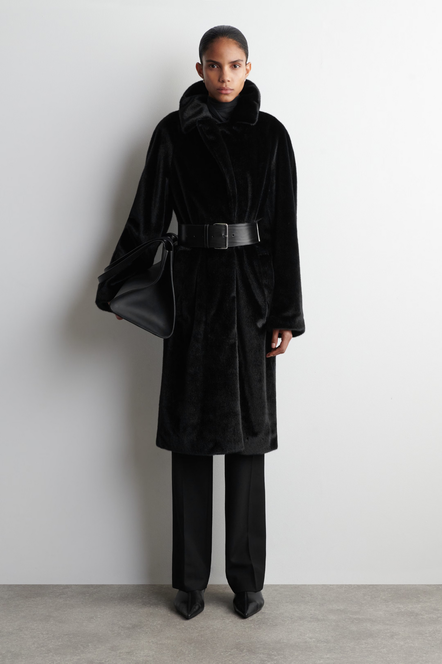 Faux Fur Long Coat