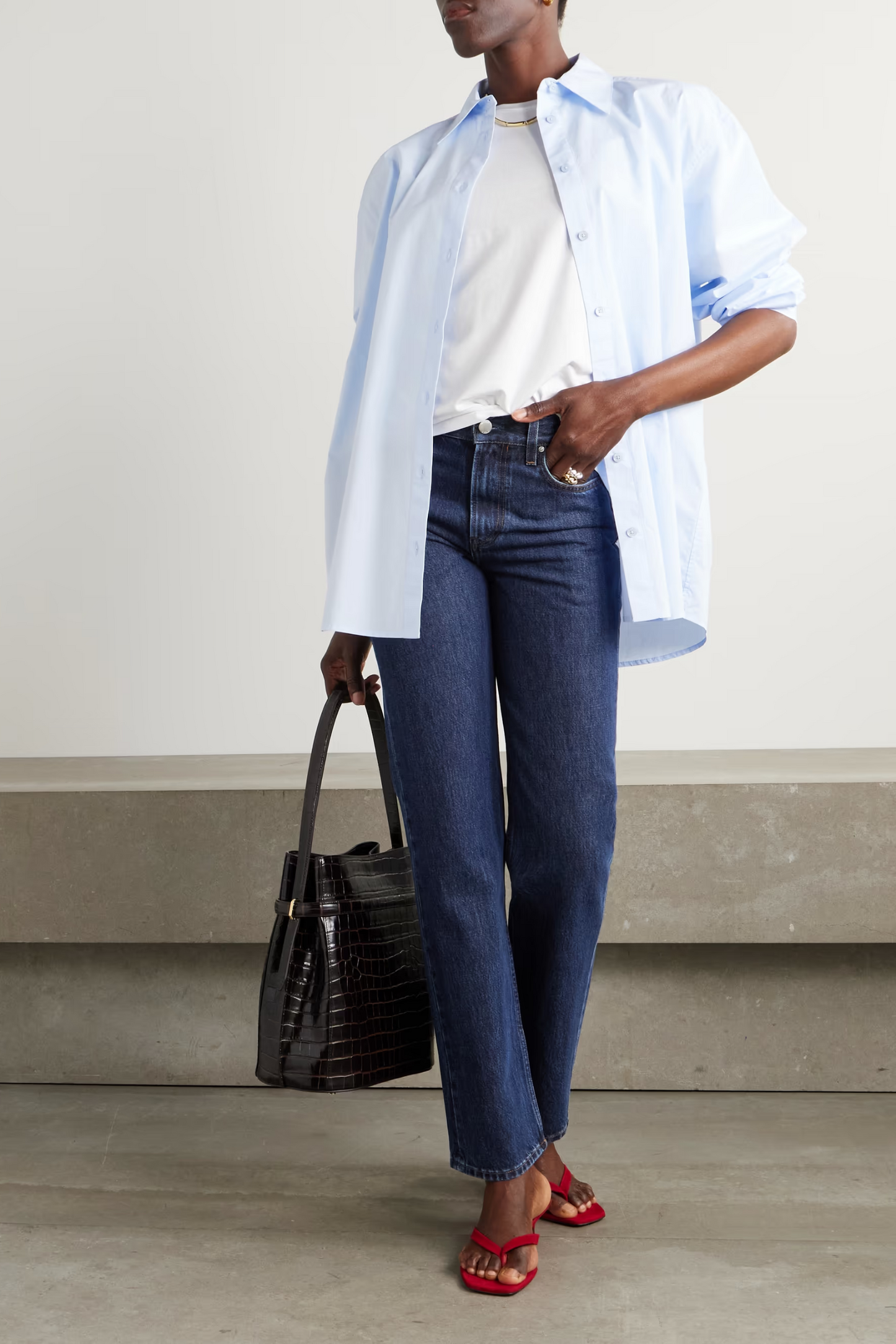Garderob Organic Low-rise Straight-leg Jeans