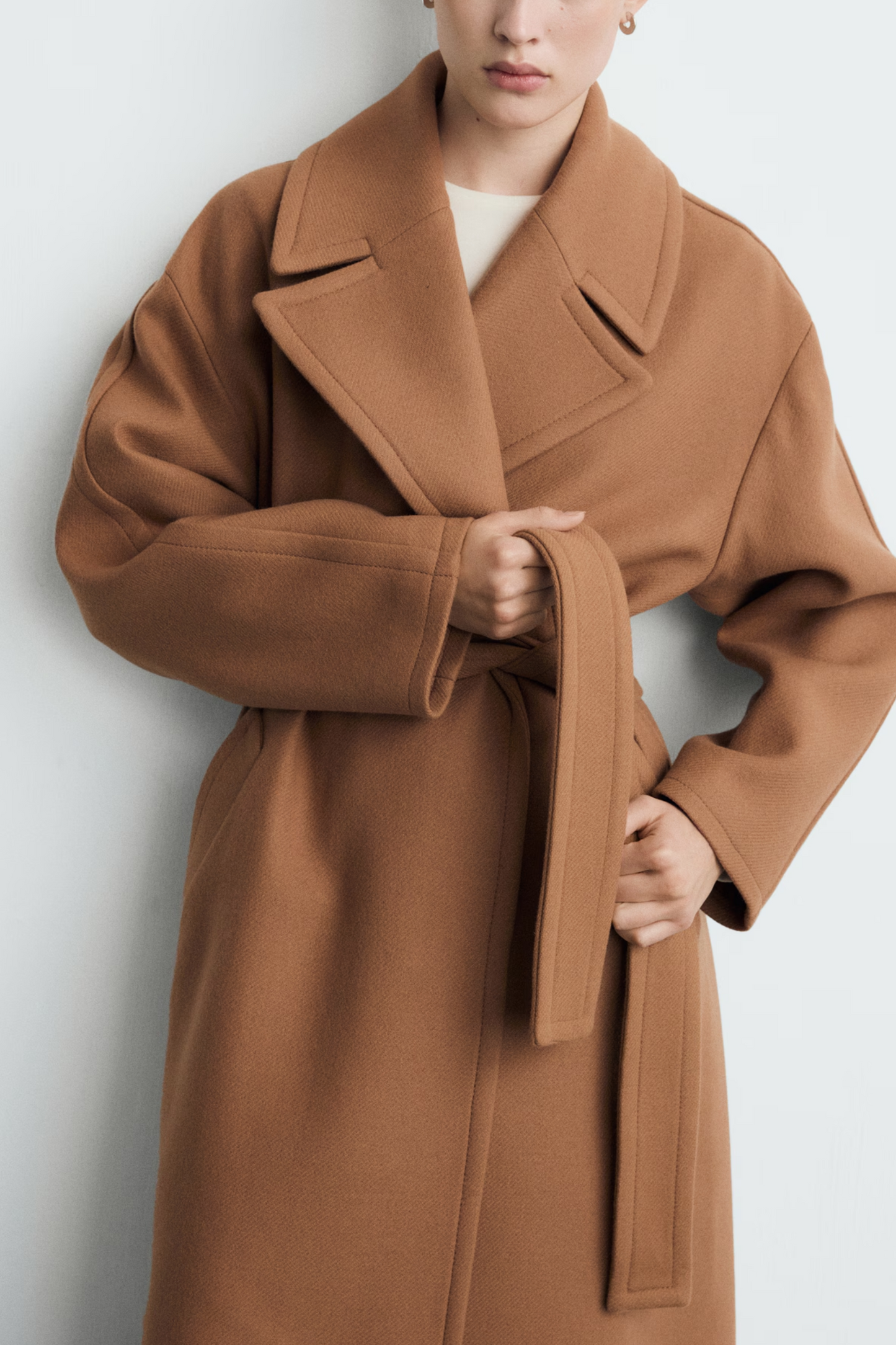 Manteco Wool Coat with Belt