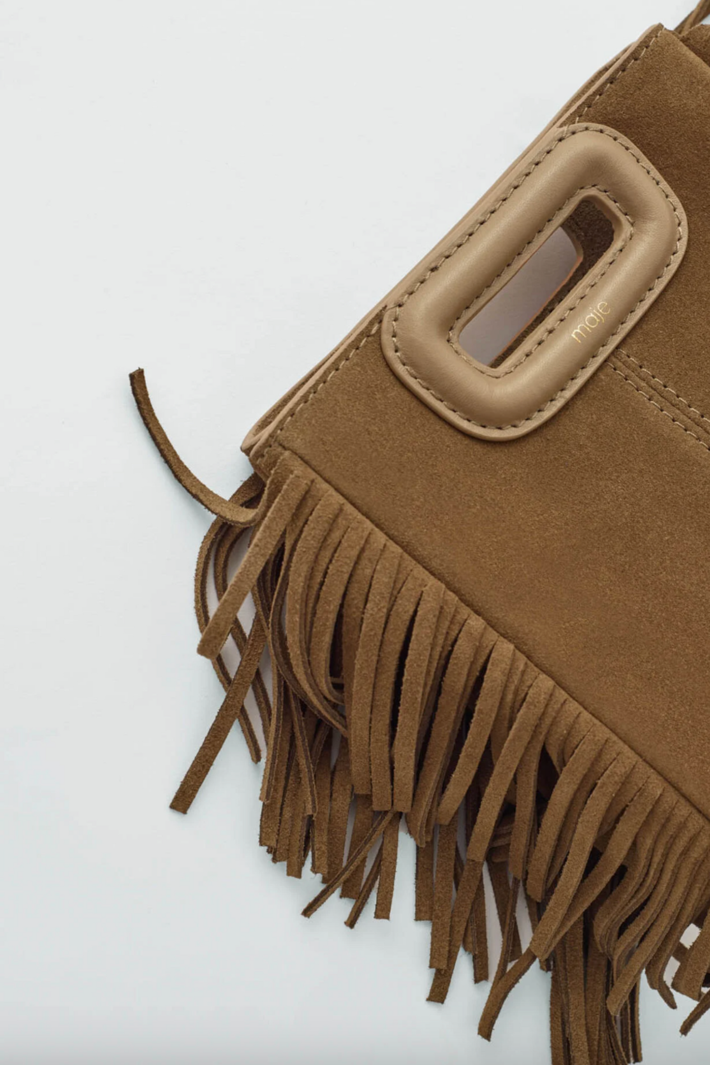 M Mini Bag In Suede Leather