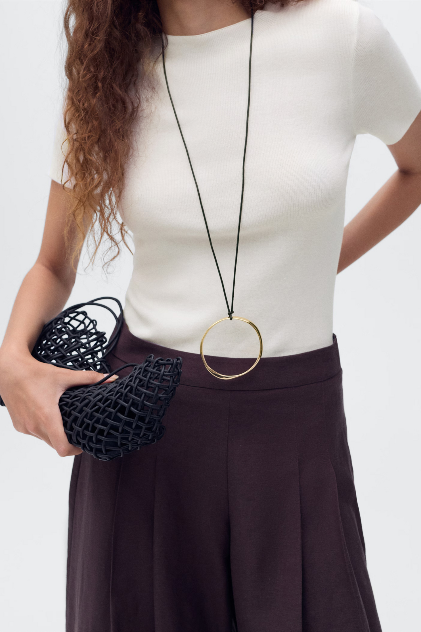 Short-sleeved Fine-knit Sweater