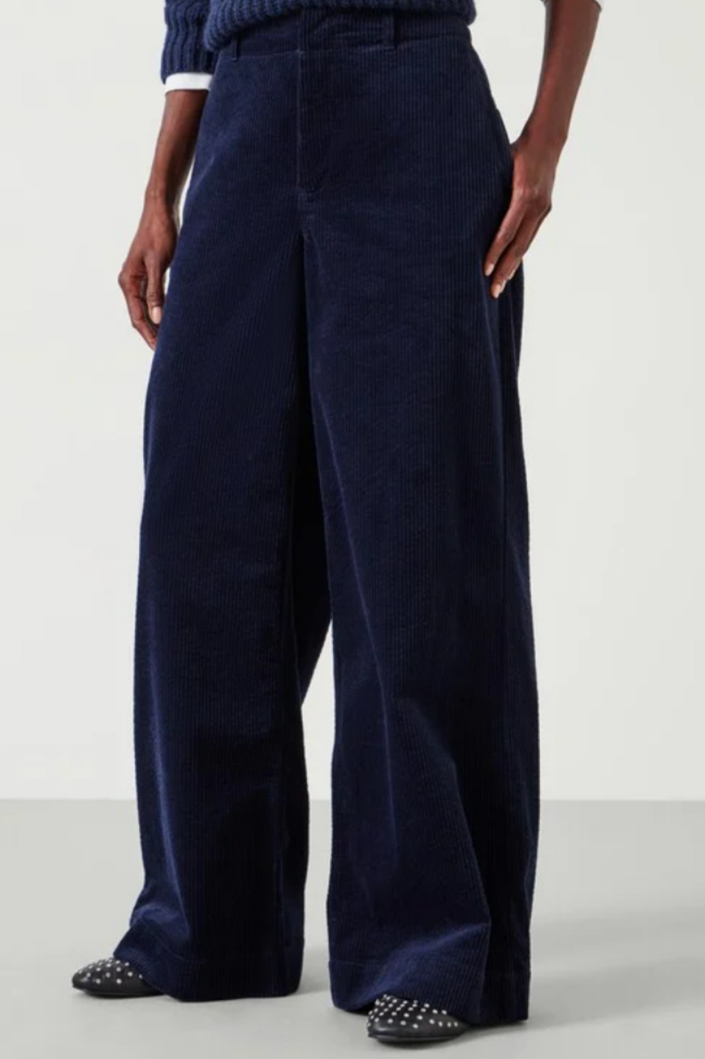 Wide Leg Cord Trousers