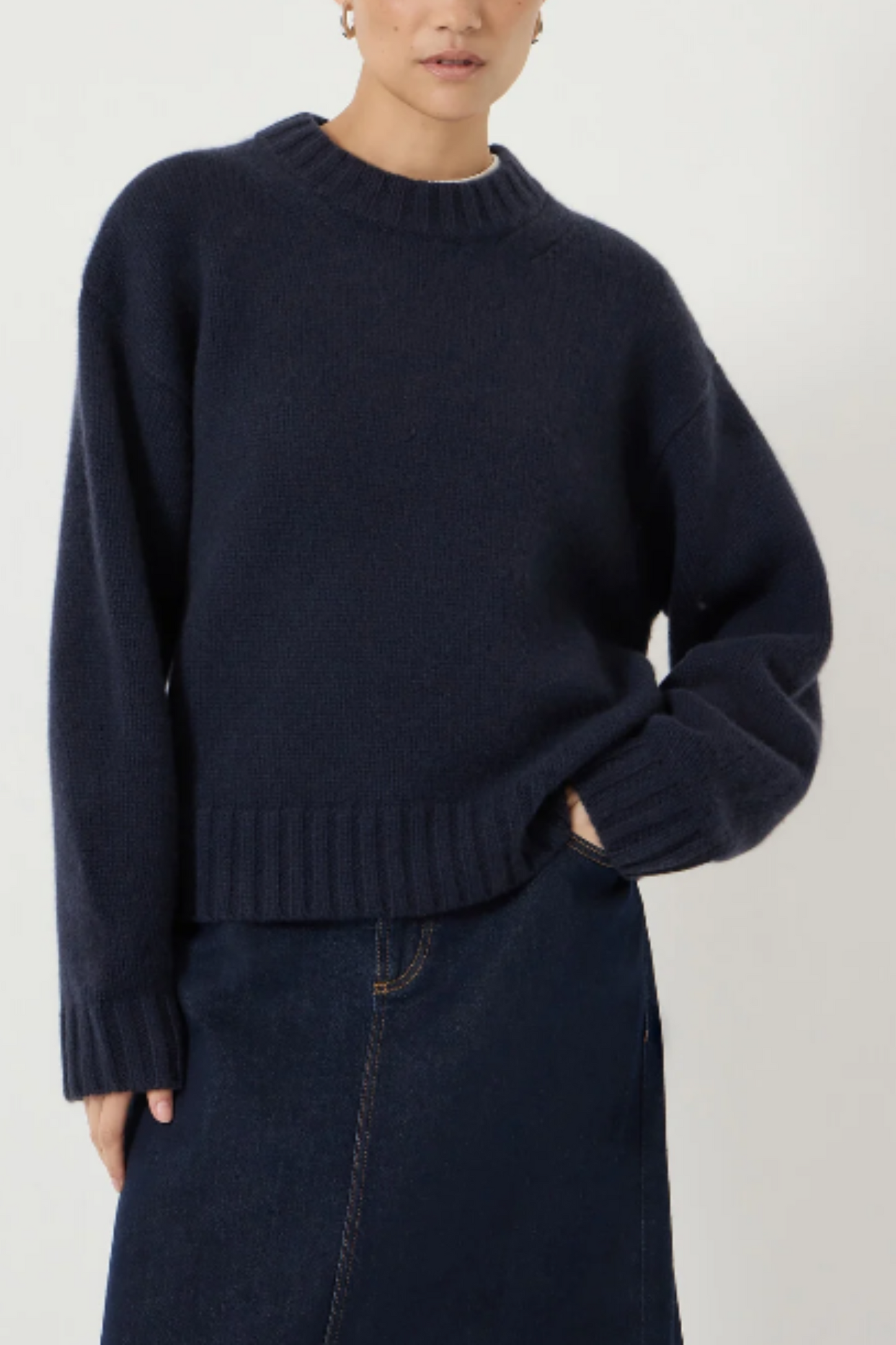 Cora Relaxed Chunky Cashmere Crew Jumper