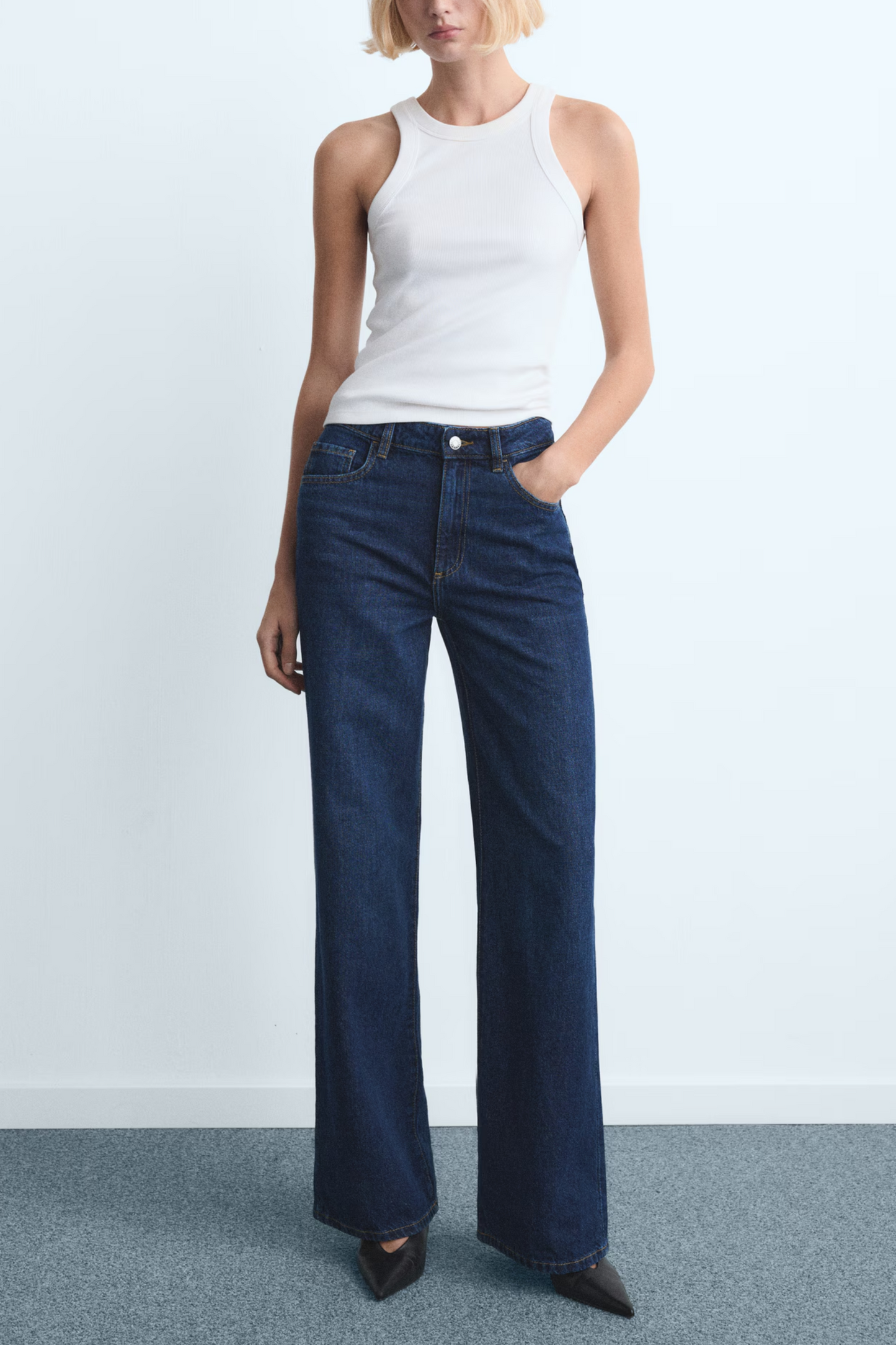 Danila High-waisted Wide-leg Jeans