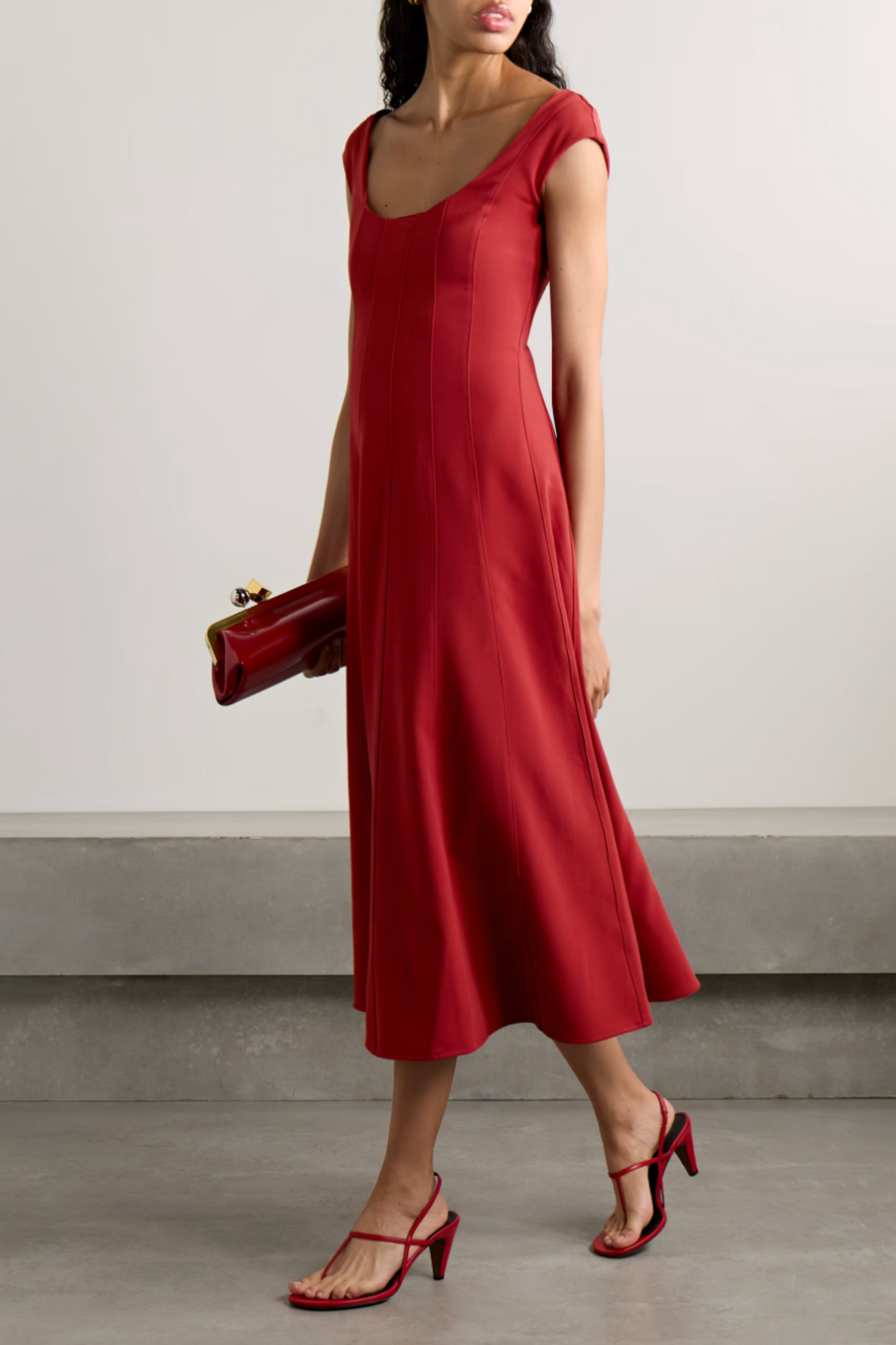 Charlotte Woven Midi Dress