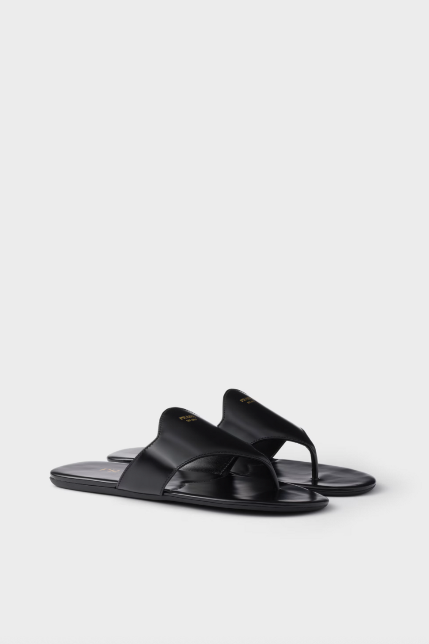 Brushed Leather Thong Sandals