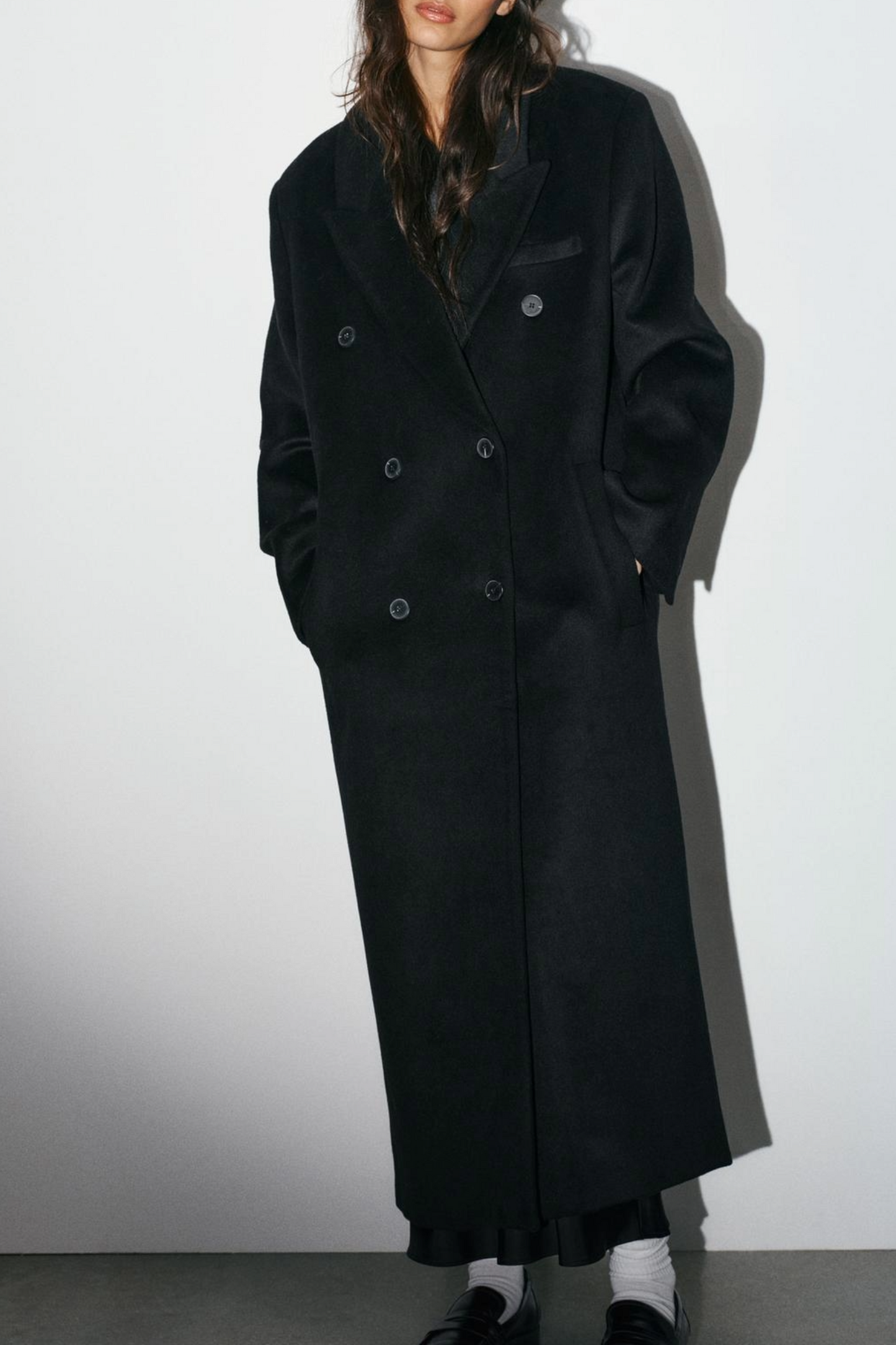 Extra-long Wool-blend Coat