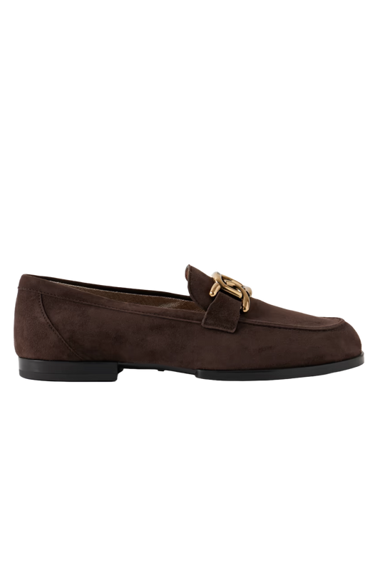 Gomma Embellished Suede Loafers