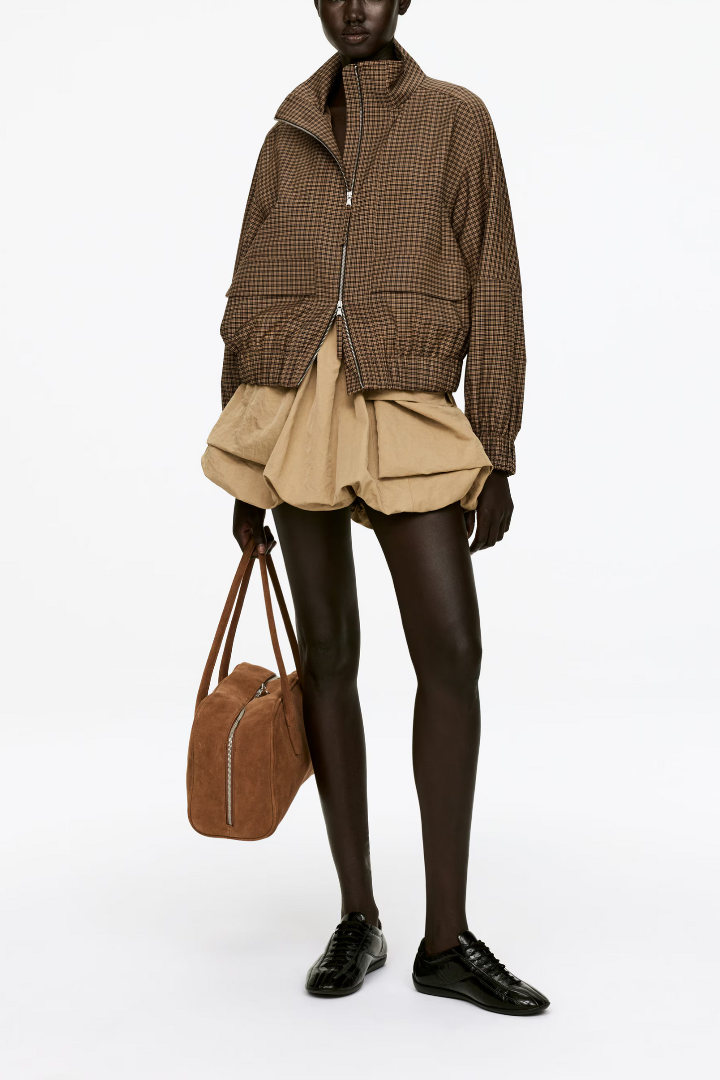 Checked Zip Jacket