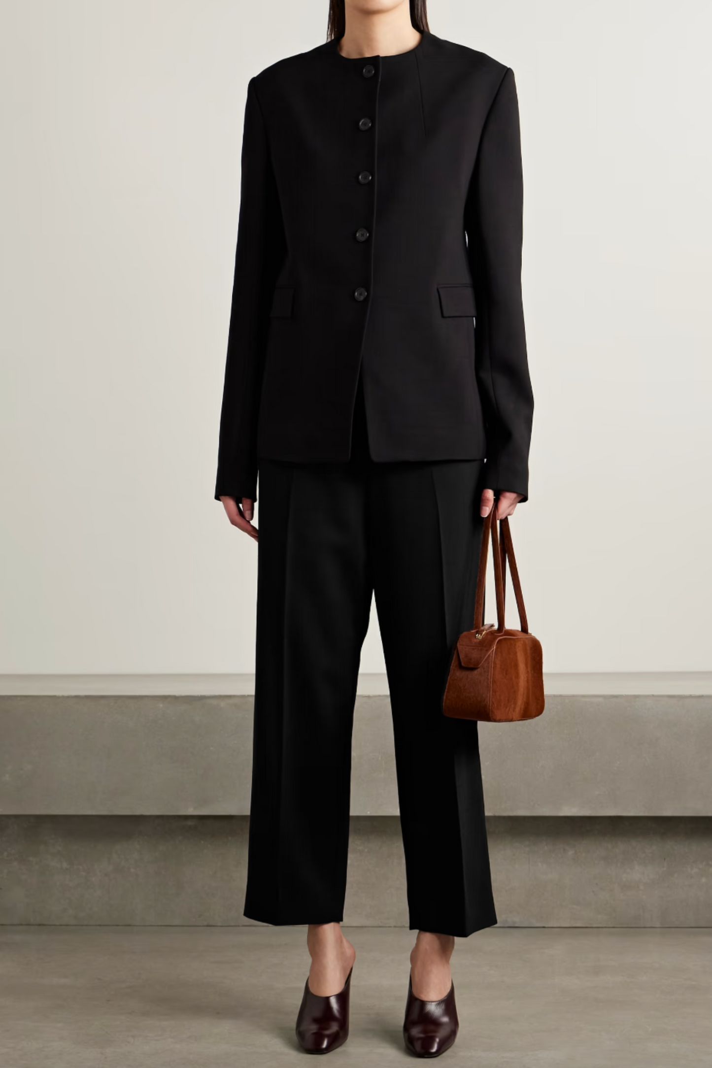 Jameson Crepe Jacket And Callen Crepe Straight-leg Pants