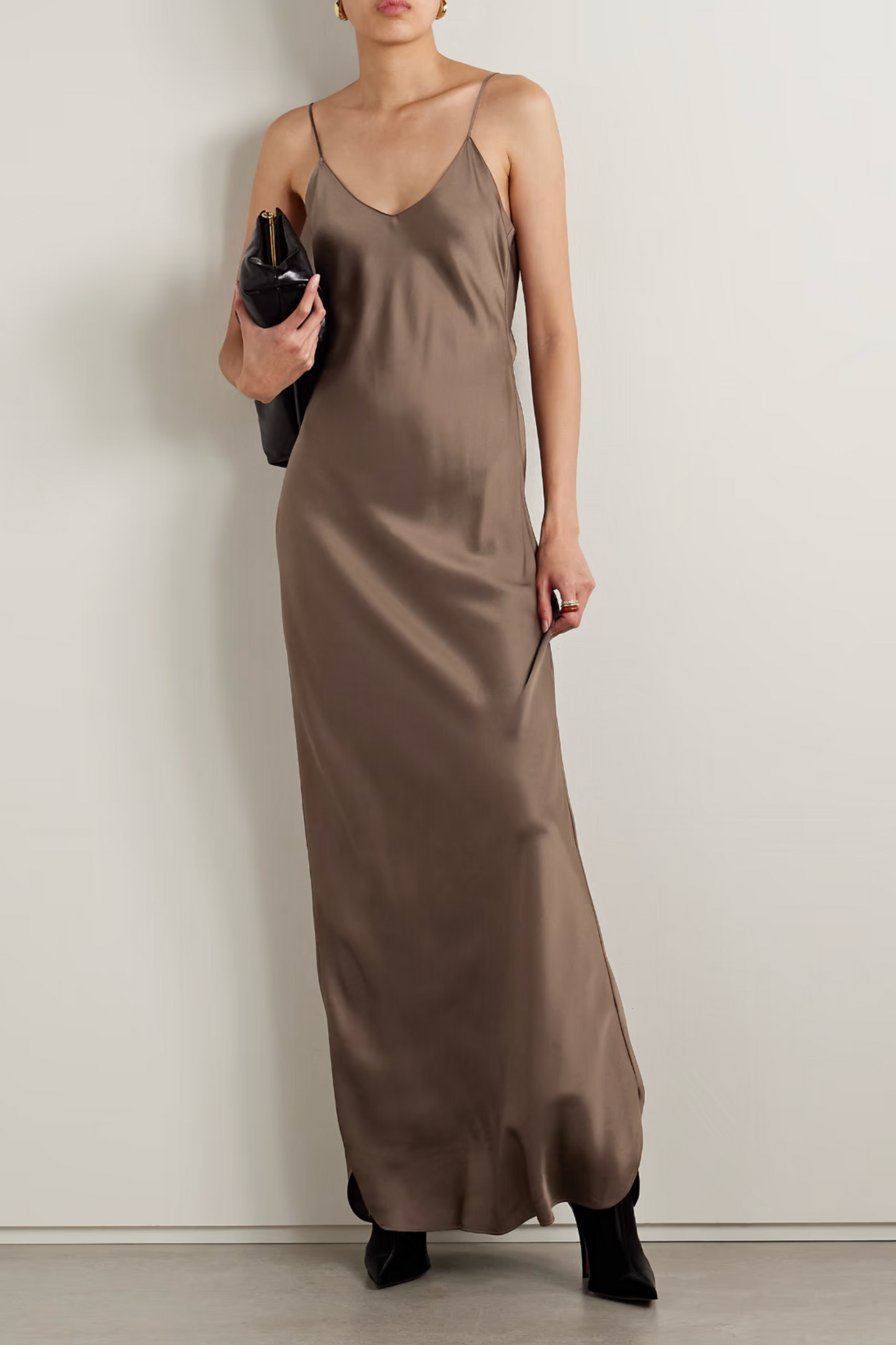 Cami Silk-Satin Gown