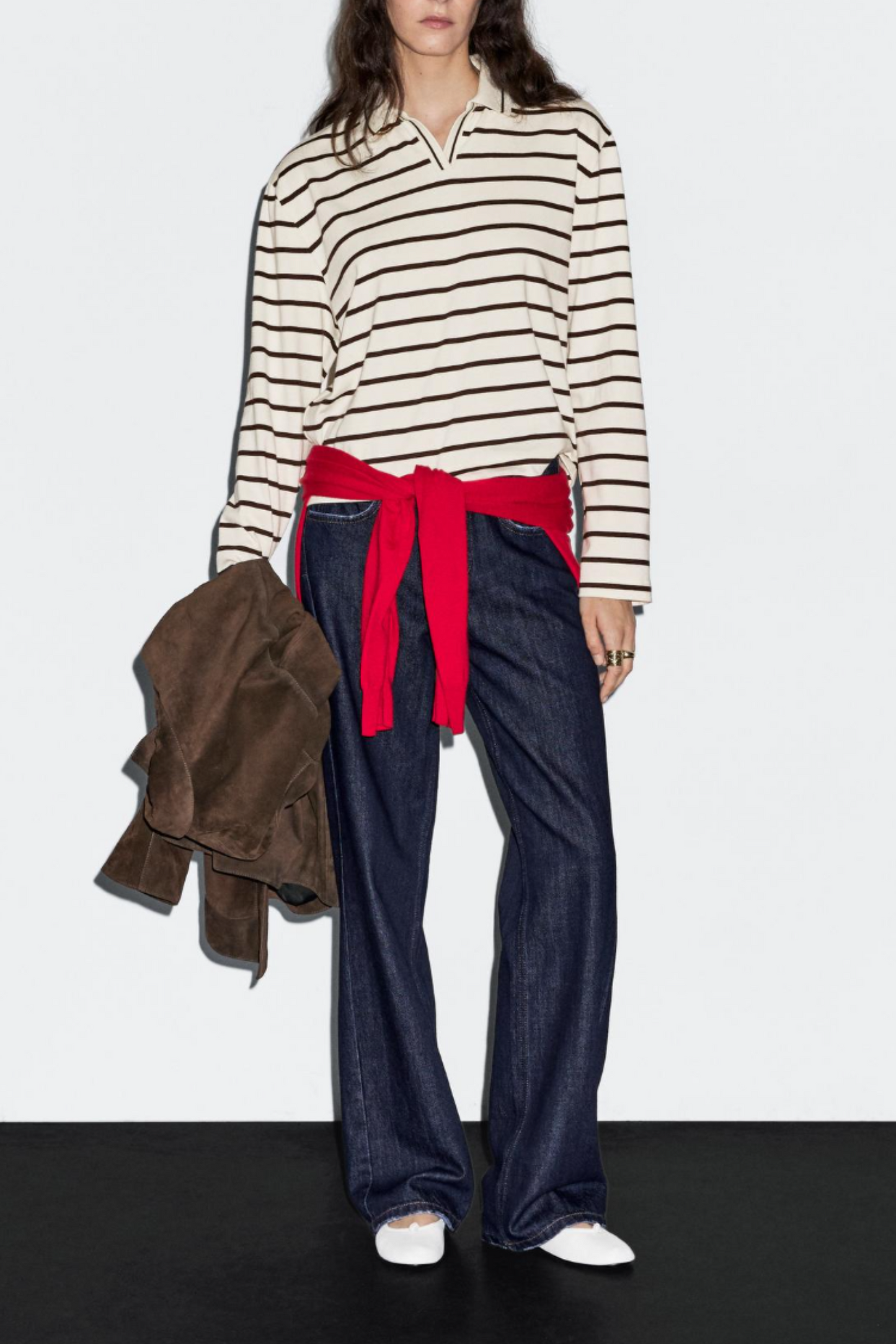 100% Cotton Striped Polo Shirt