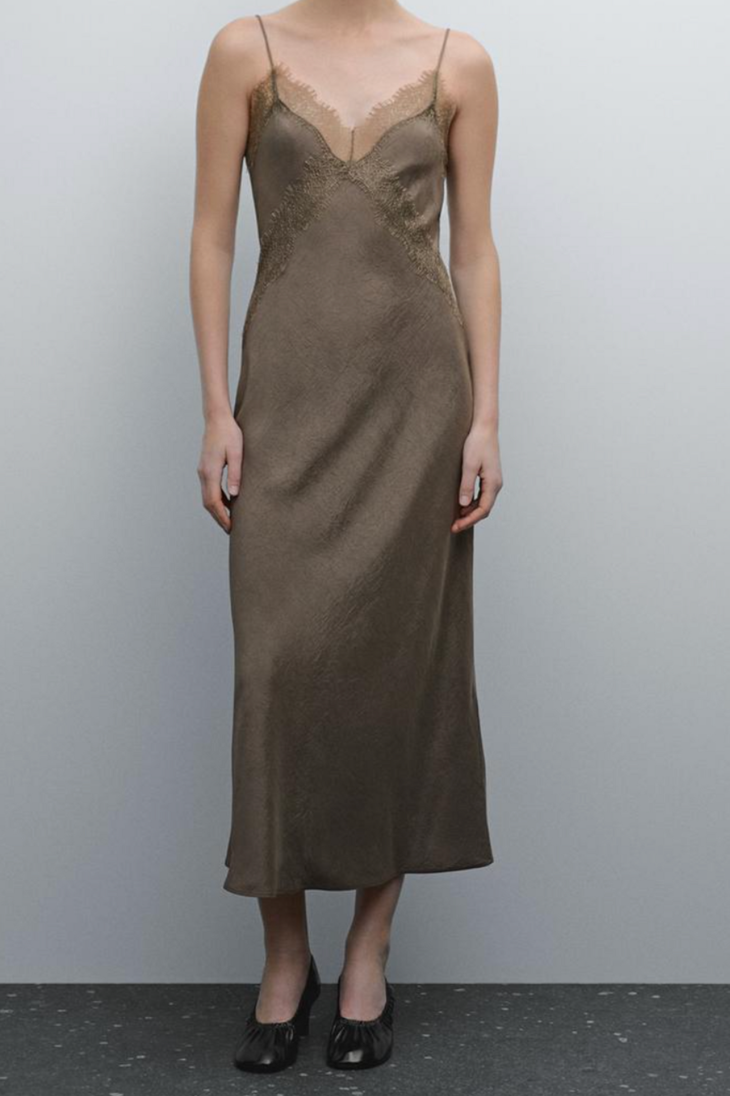 Satin Camisole Midi Dress