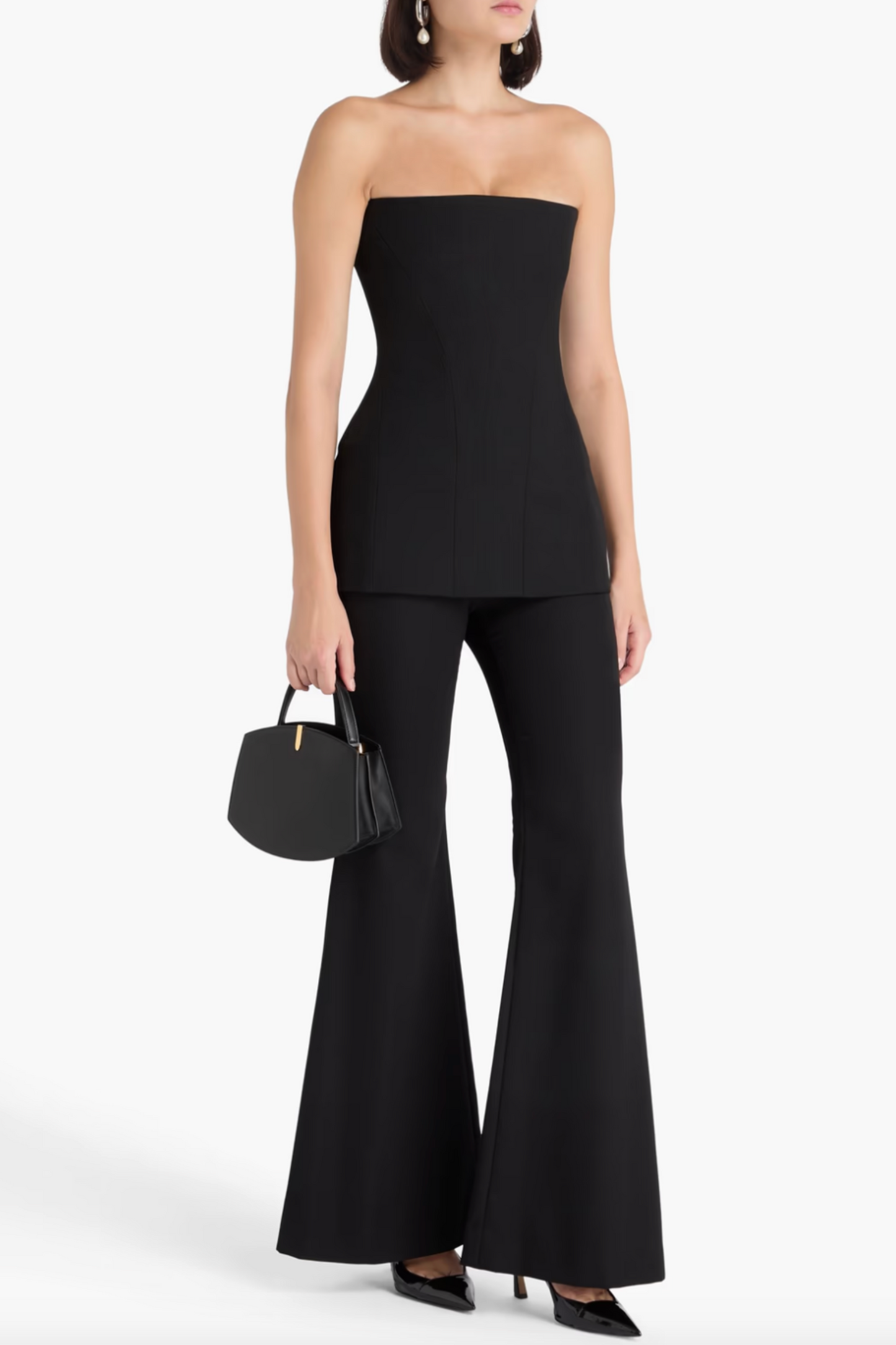 Strapless Grain de Poudre Top