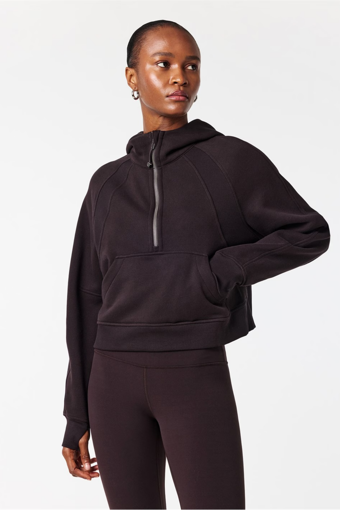 Logo Cotton Oversized Zipped Hoodie