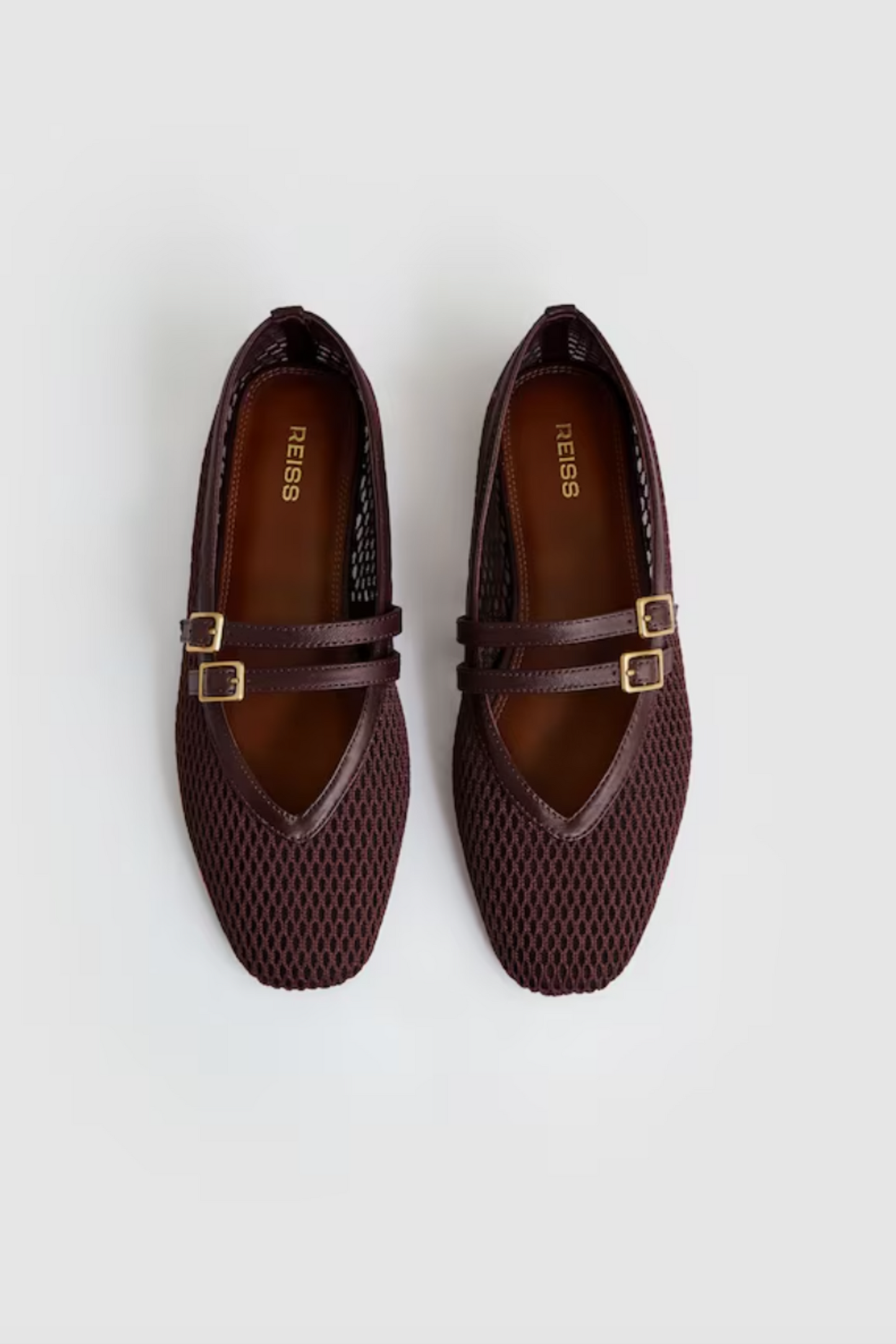 Elspeth Mesh Double-Strap Ballet Flats