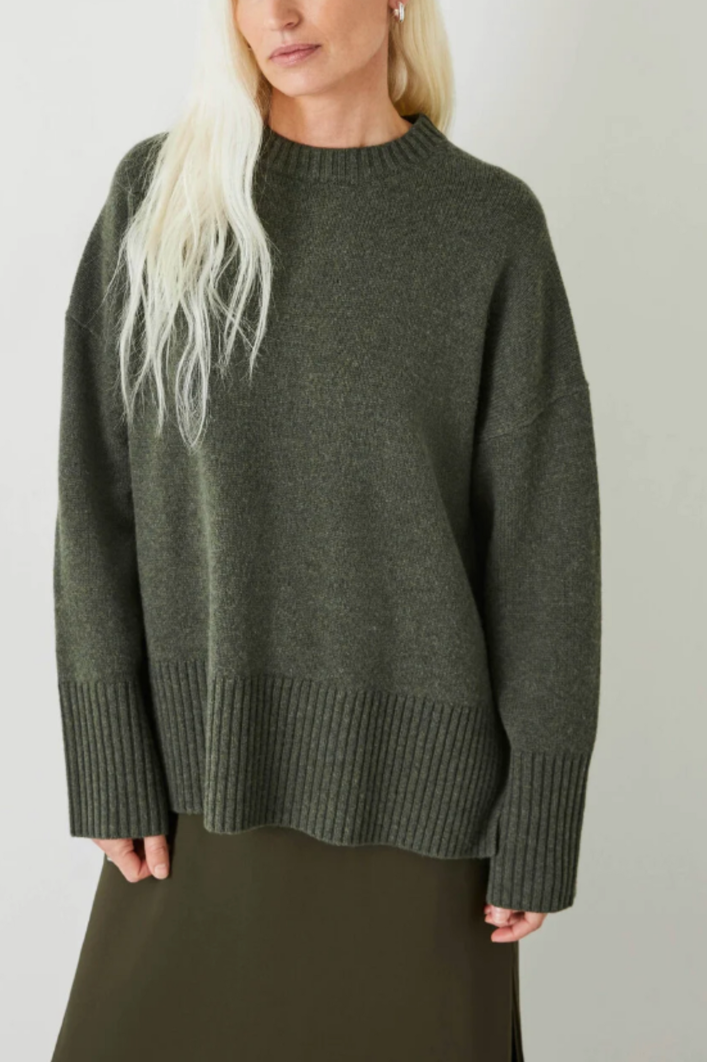 Danielle Split Back Wool Jumper