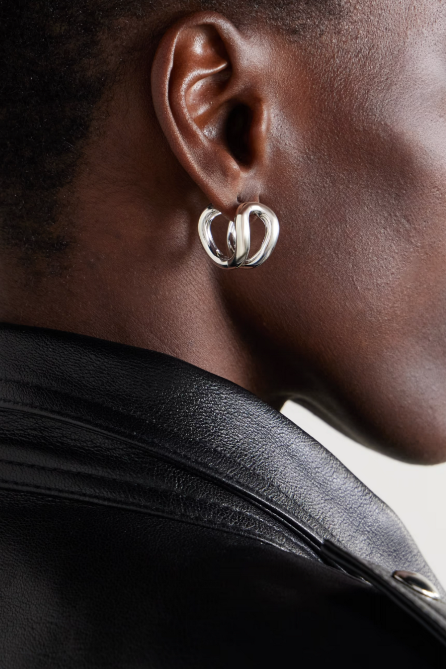 The Steffie Silver Hoop Earrings