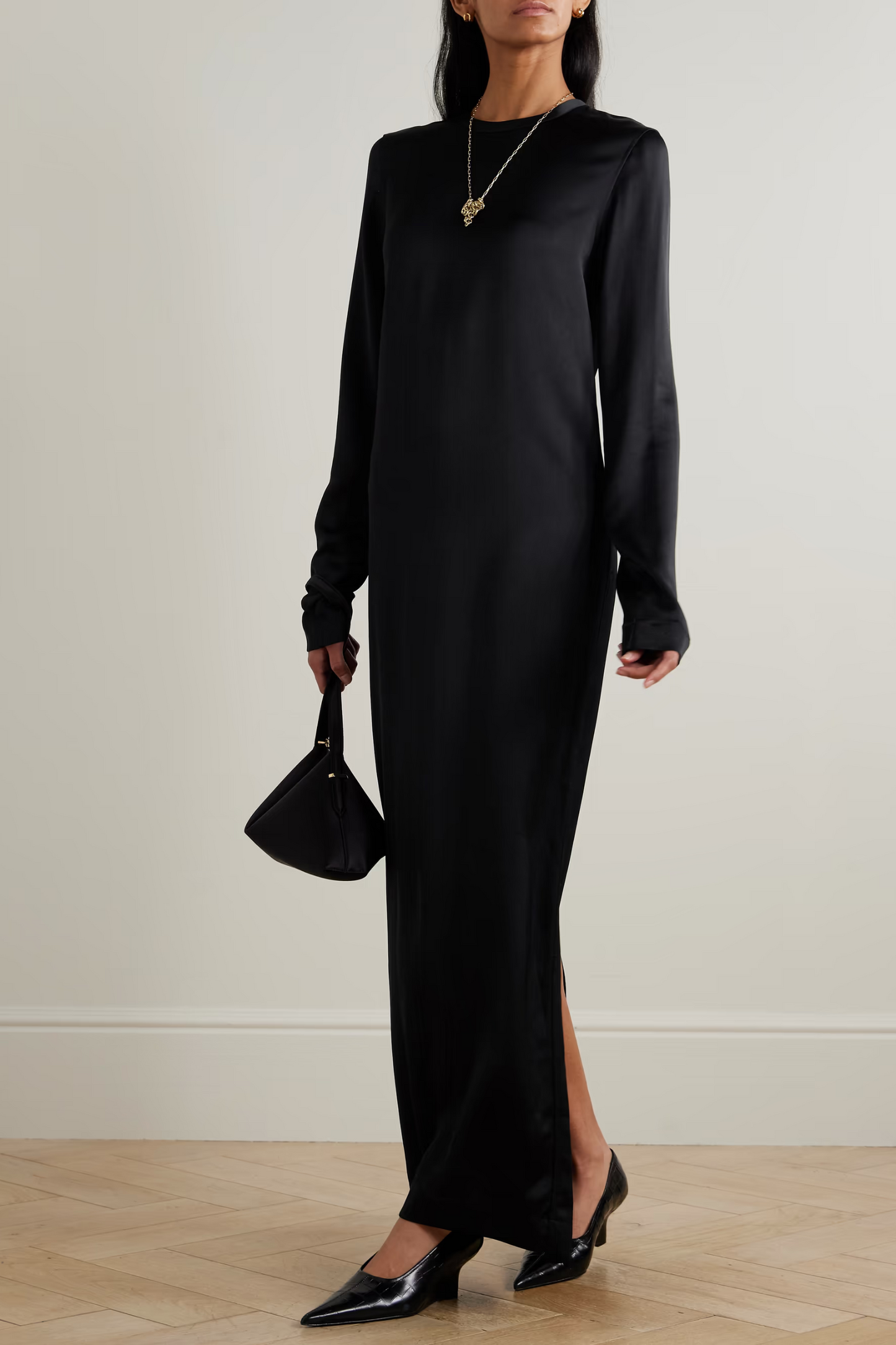 Satin Maxi Dress
