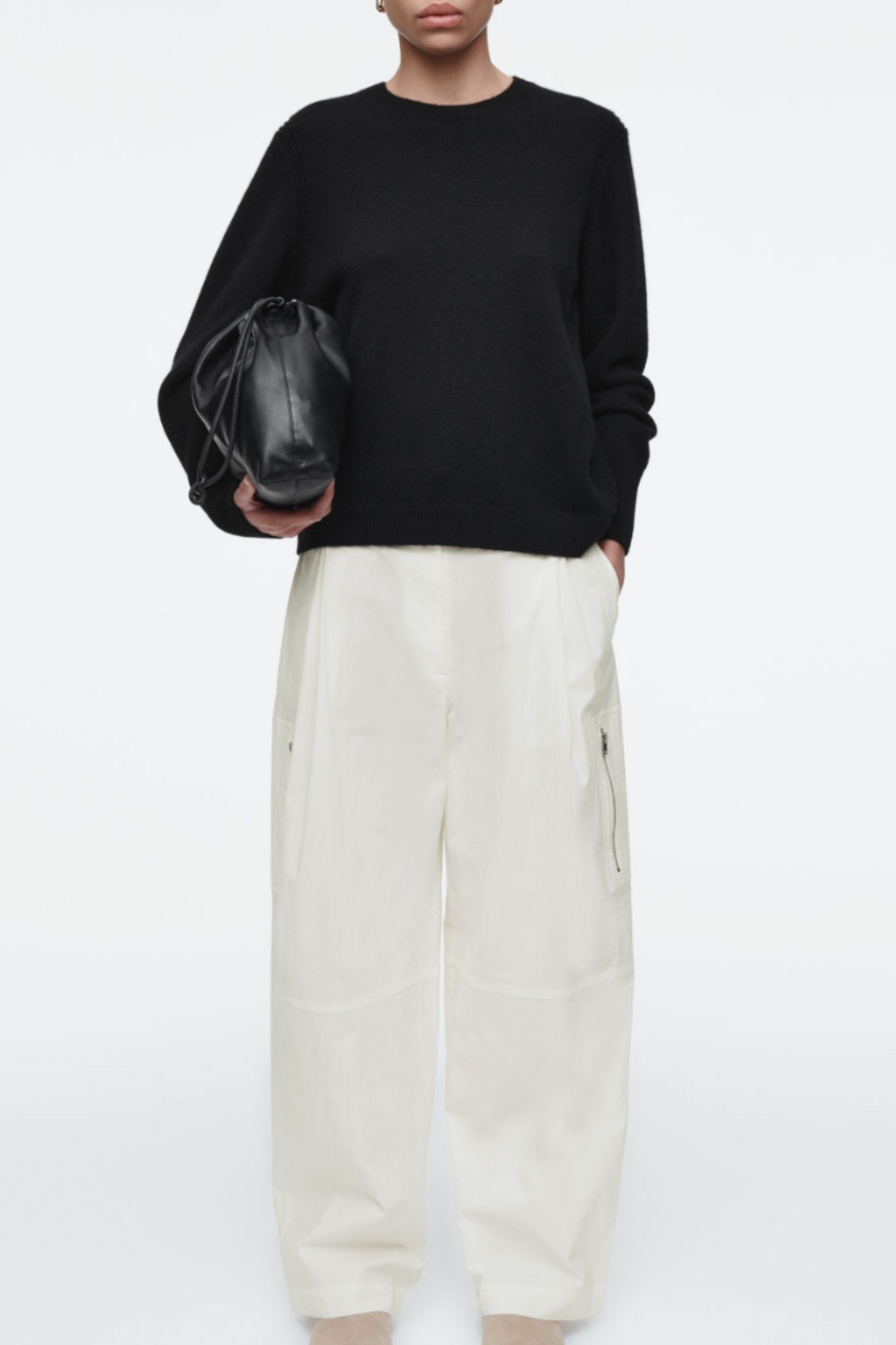 Utility Barrel-Leg Cargo Trousers