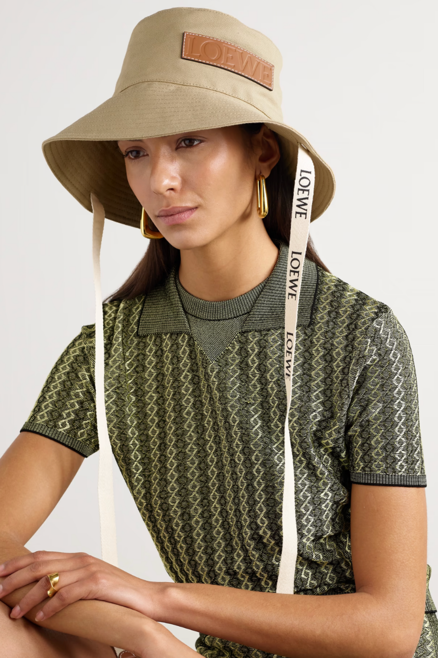 + Paula's Ibiza Appliquéd Cotton-canvas Bucket Hat