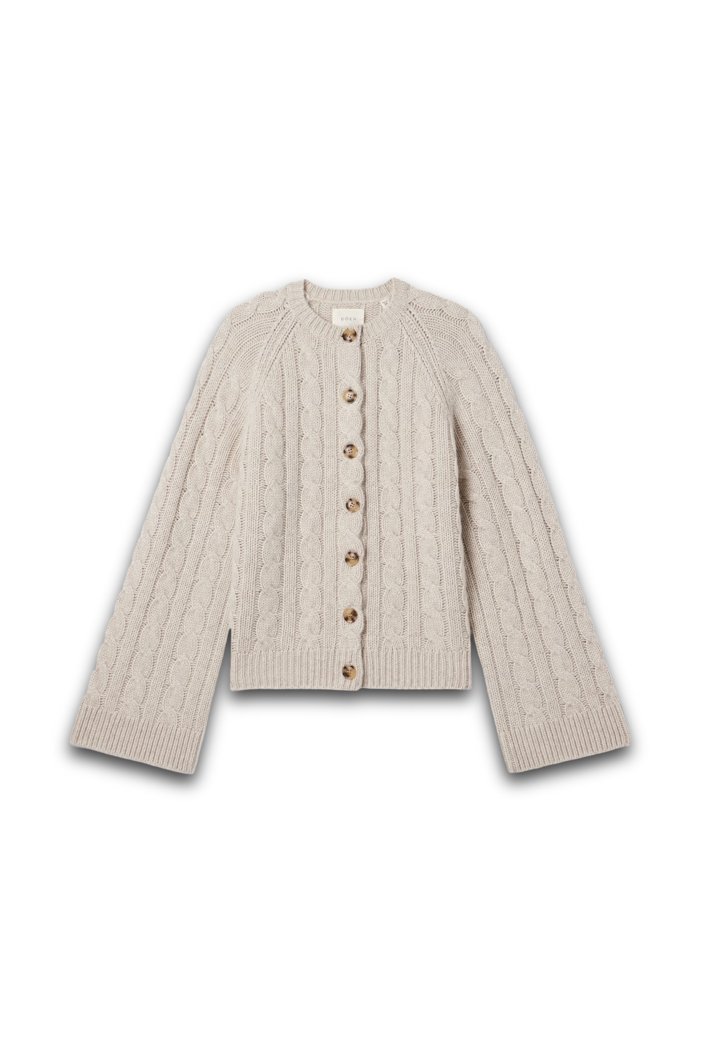 Virginie Cable-knit Cashmere Cardigan
