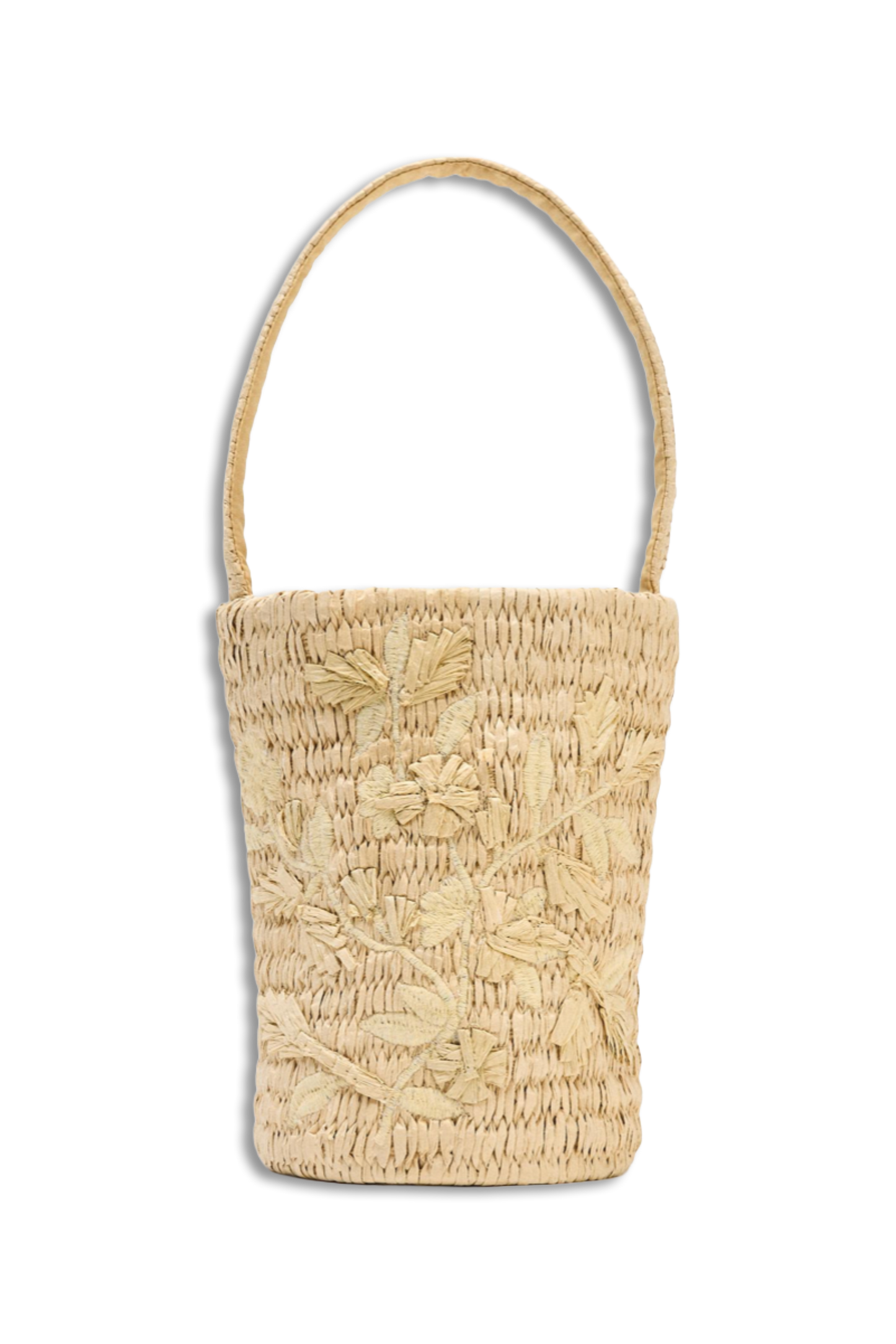 Braided Basket Bag With Design