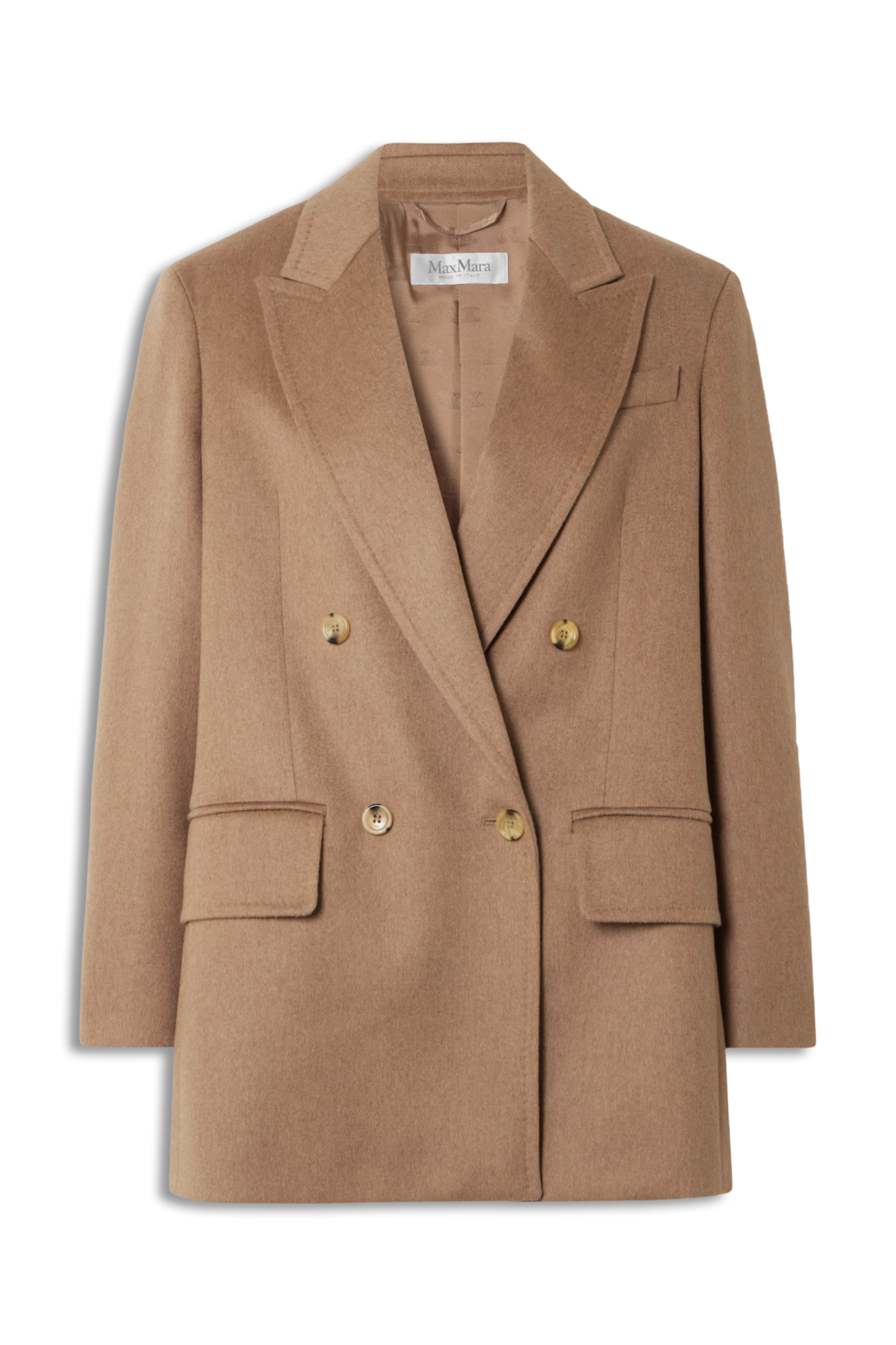 Olimpia Double-breasted Camel-hair Blazer