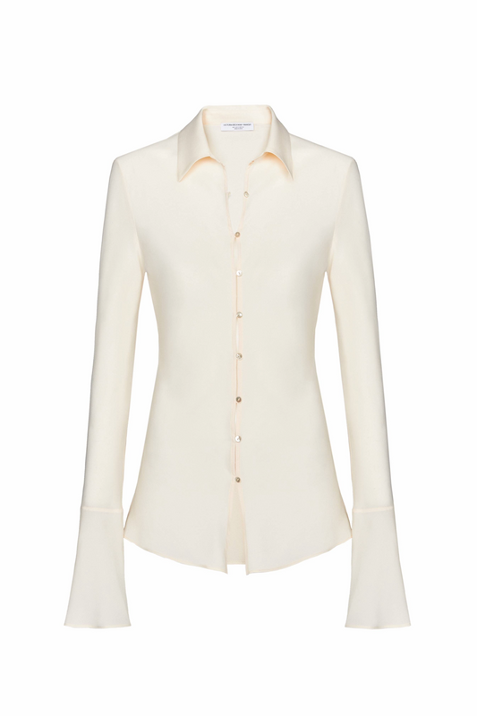 Silk-blend Button Down Shirt
