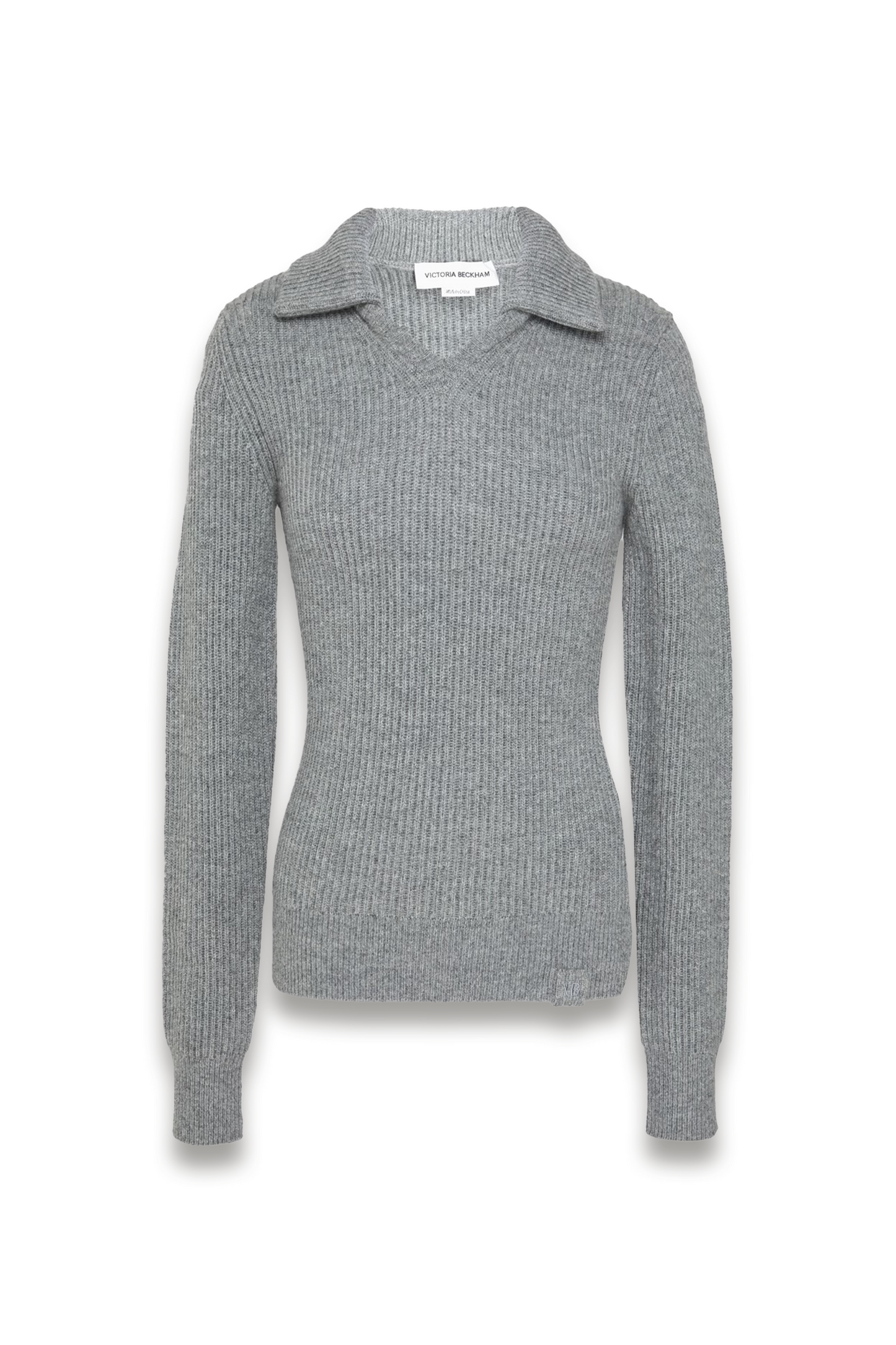 Ribbed Cashmere-blend Polo Sweater