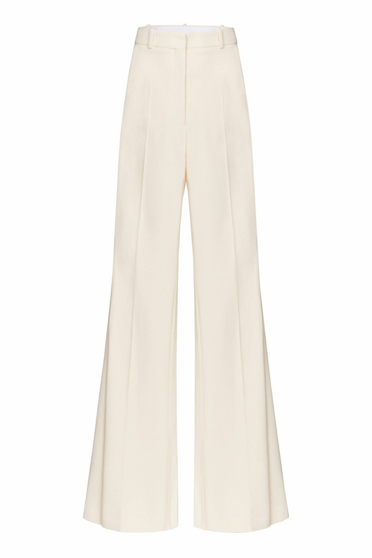 Suit Trousers With Decorative Stitching