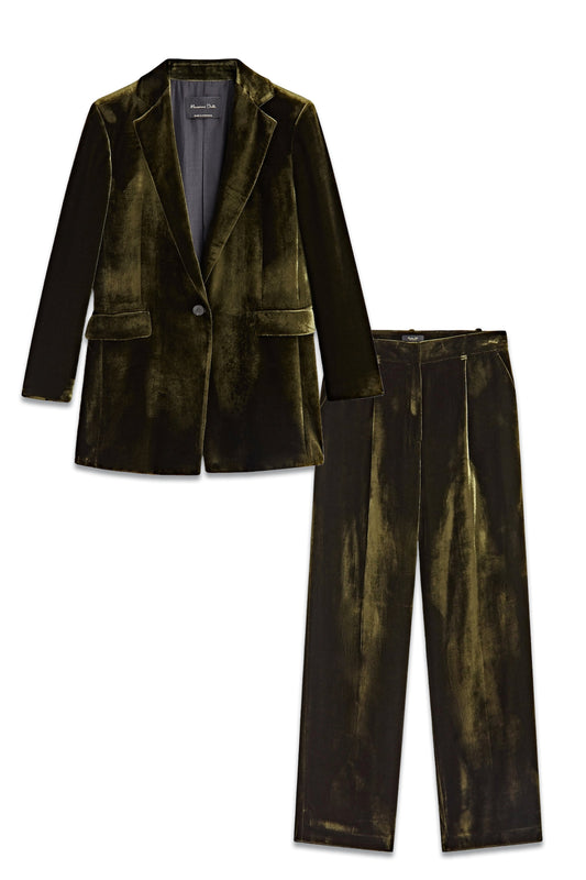 Velvet Darted Suit
