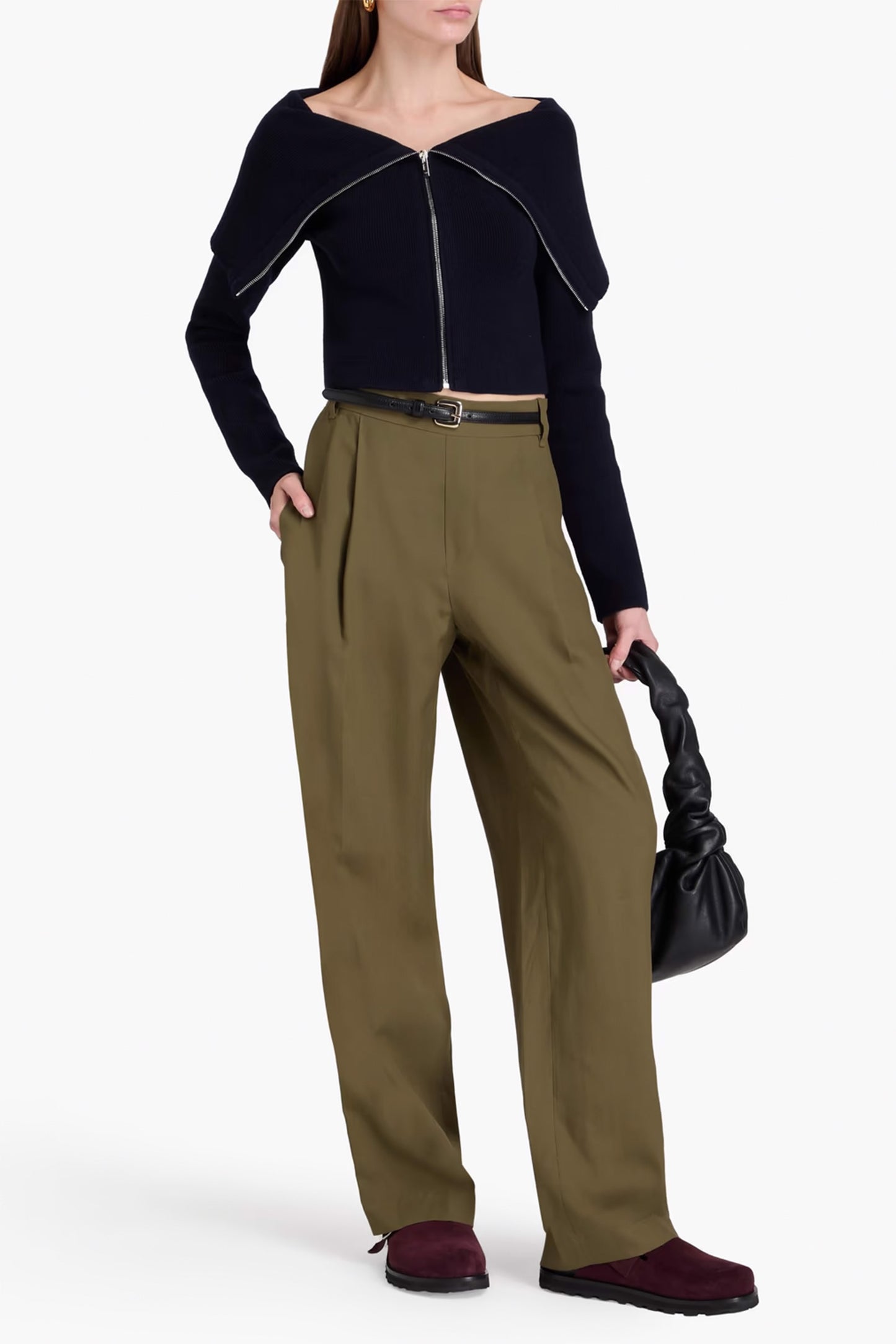 Lyocell and Linen-Blend Wide-Leg Pants