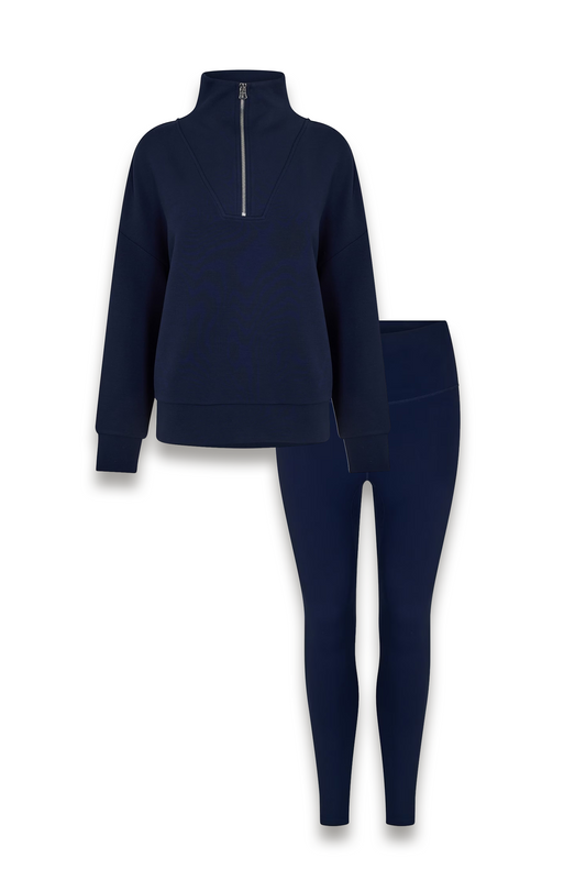 Hawley Half-zip Sweatshirt and High-rise Leggings