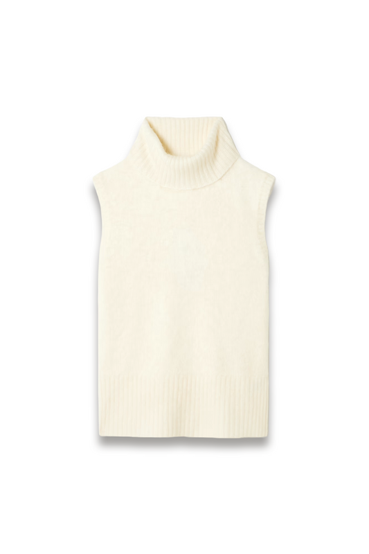 Mazzy Brushed-cashmere Turtleneck Tank