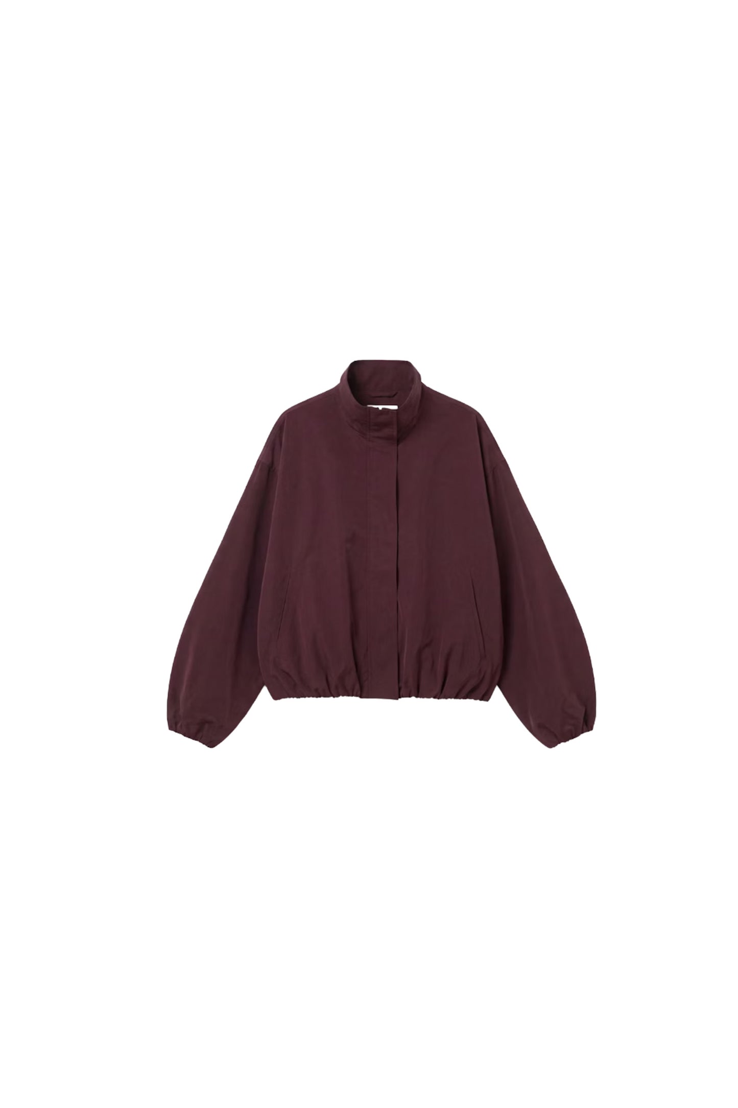 Maple Bubble Hem Funnel Neck Jacket