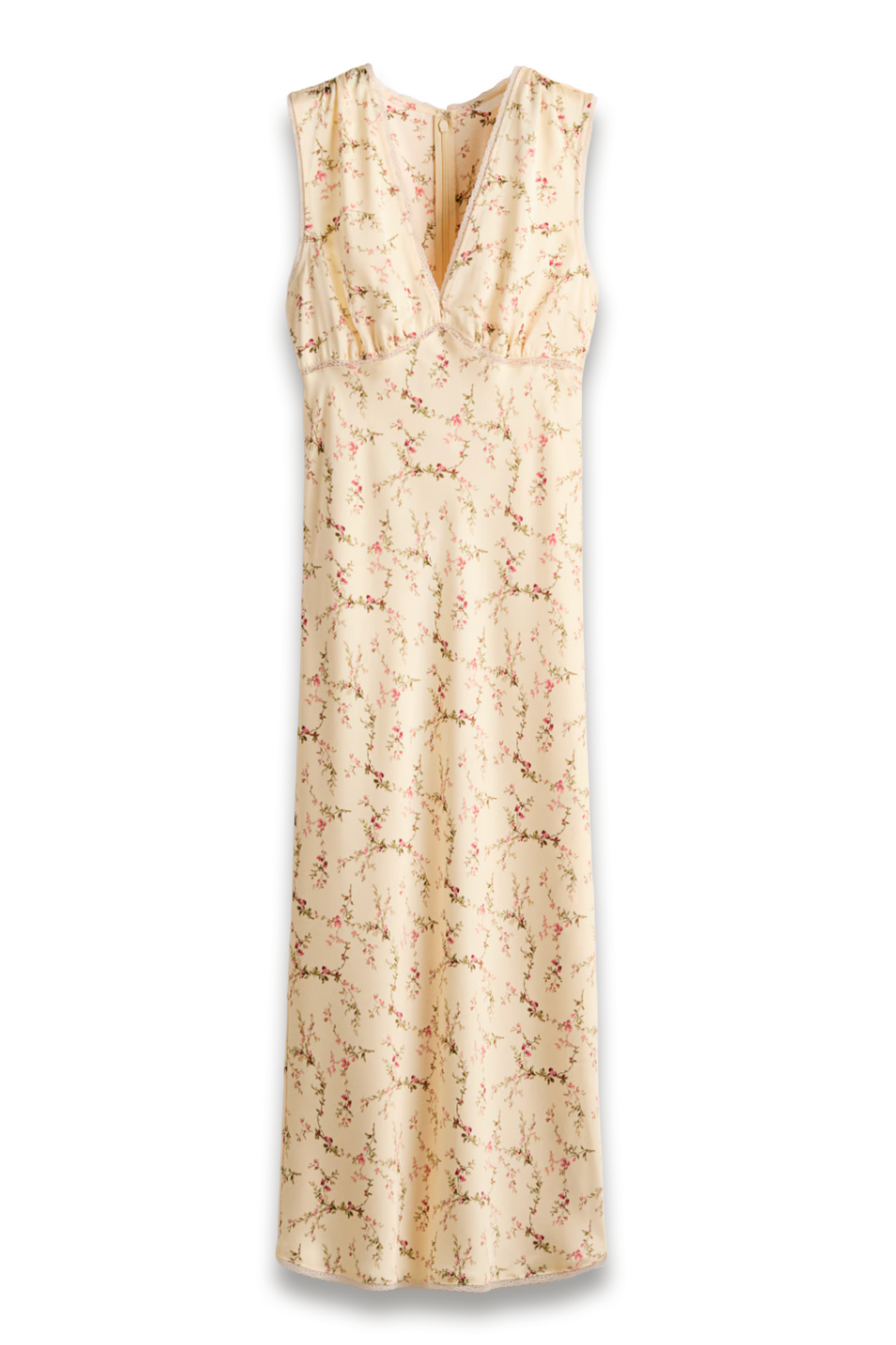 Sleeveless Satin Dress