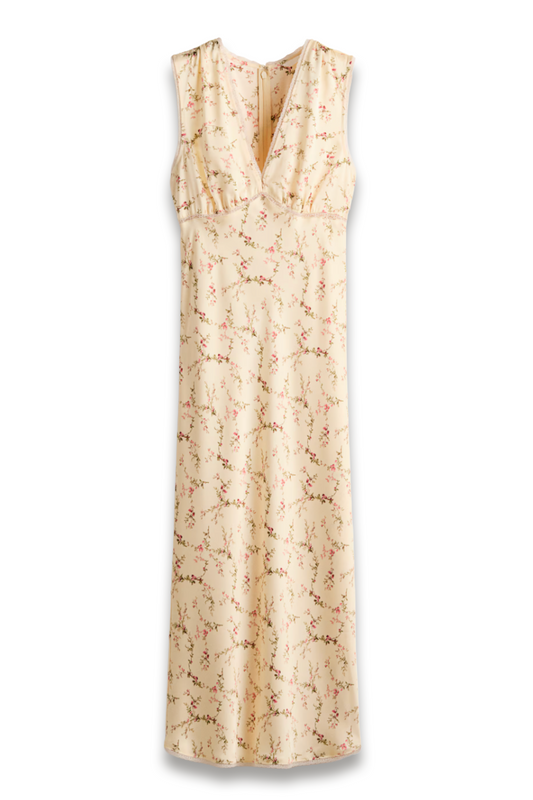 Sleeveless Satin Dress