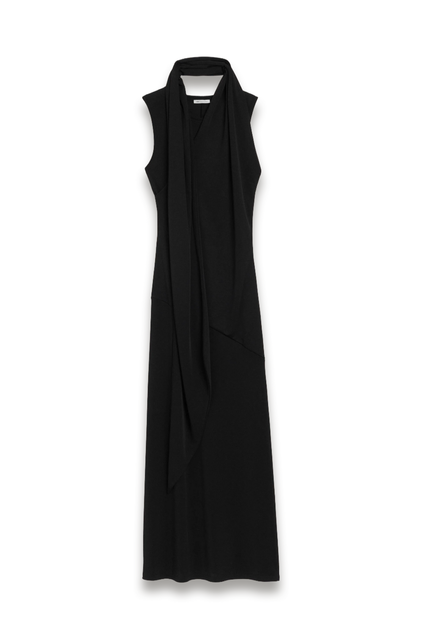 Black Jersey Lavaliere Dress