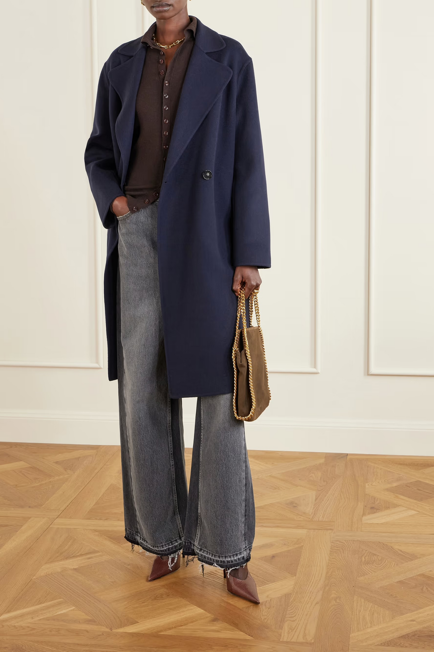 Double-breasted Wool Coat
