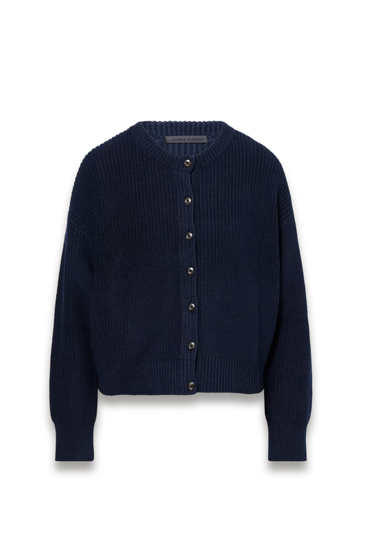 Hayes Crew-Neck Cotton Cardigan