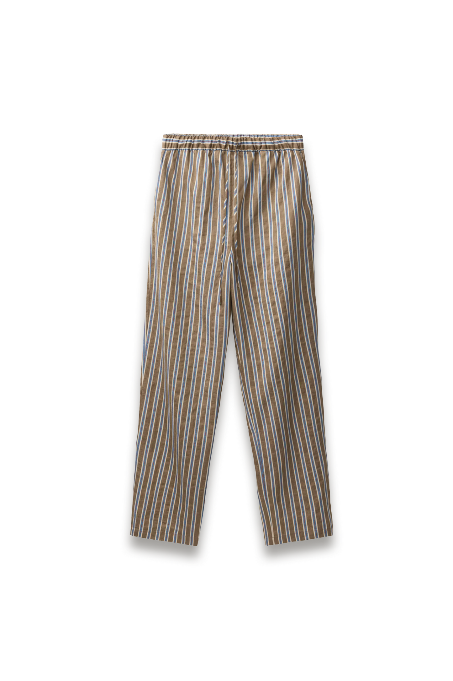 Striped Linen Blend Trousers