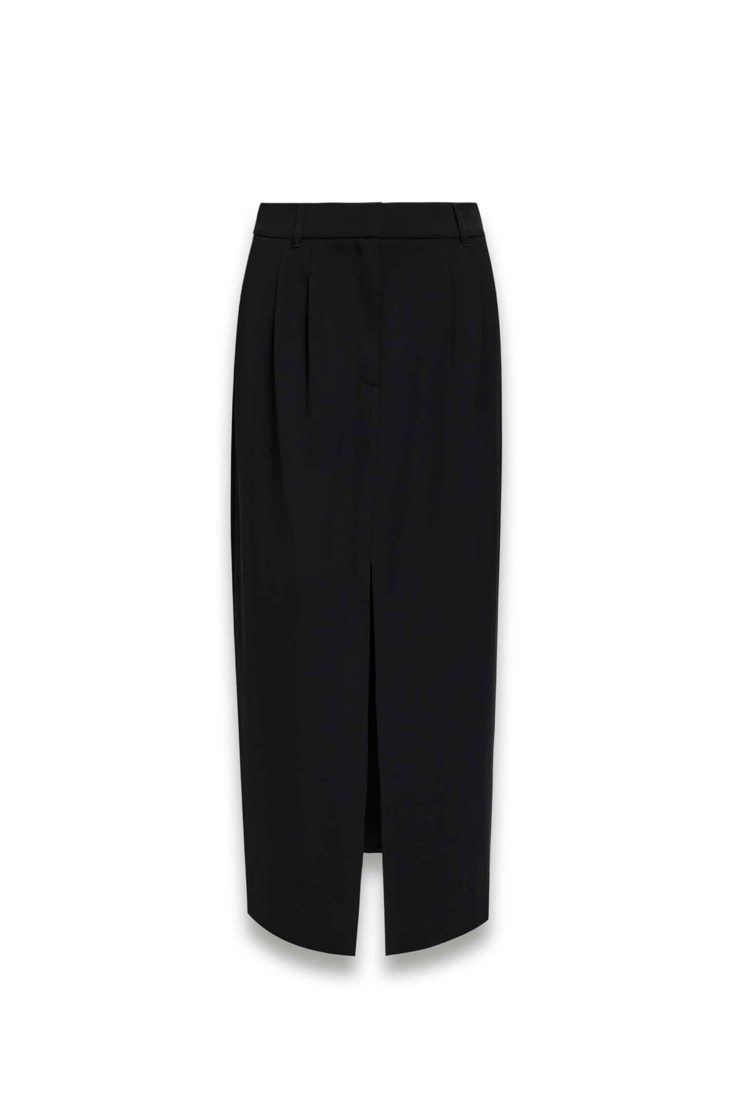 Harry Tailored Front Slit Midi Skirt