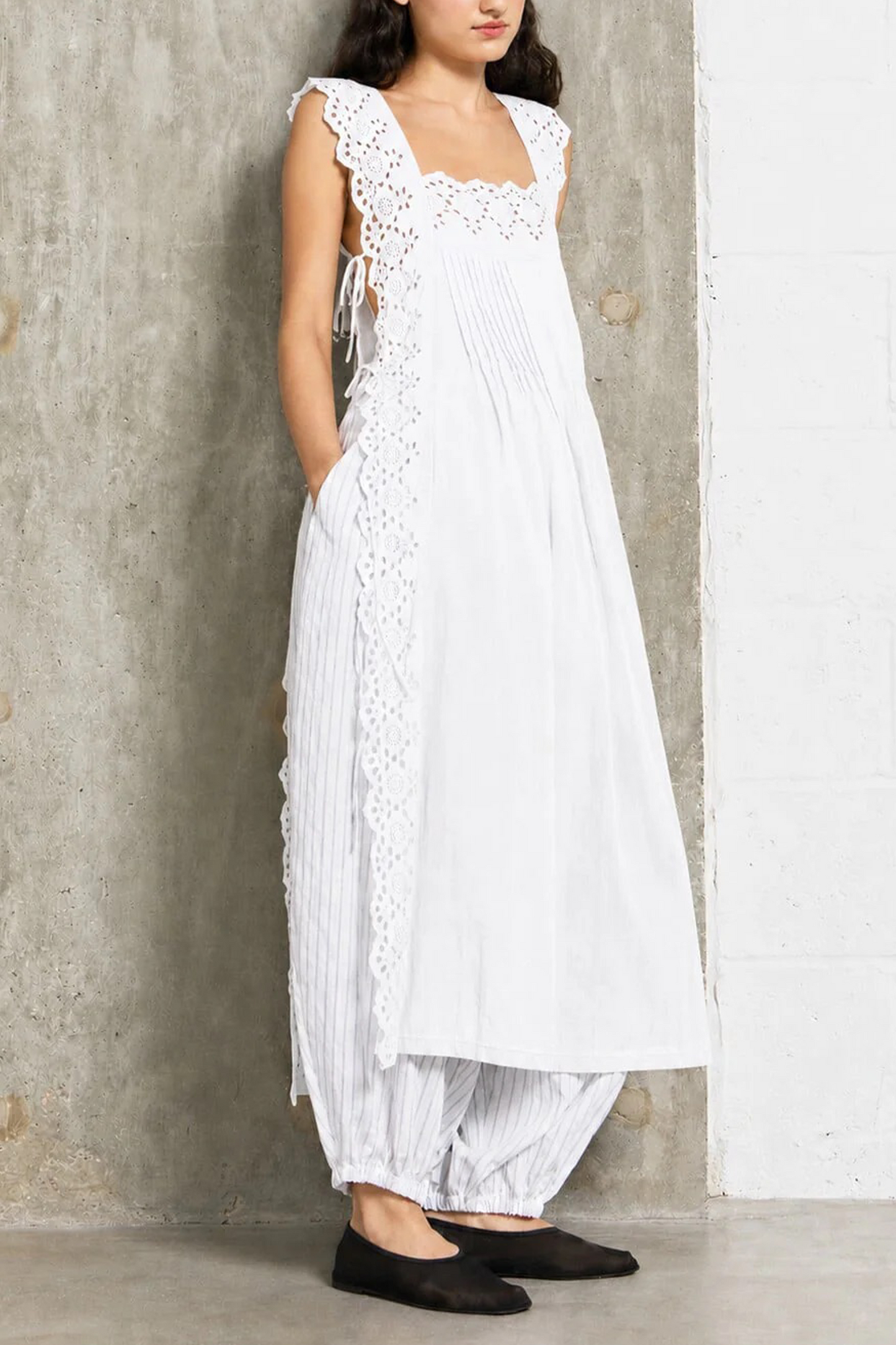 Vintage Lace Dress - White