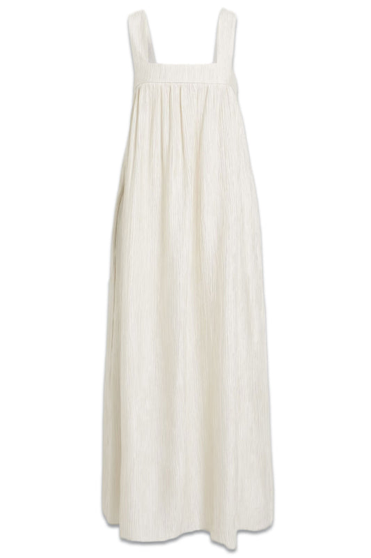 Celeste Crinkled-Satin Midi Dress