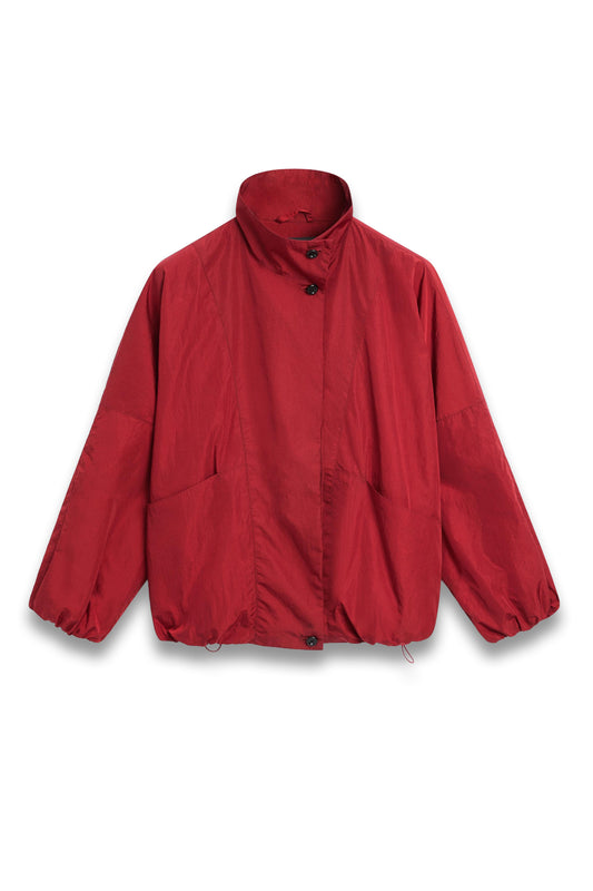 High-neck Bomber Puff Jacket