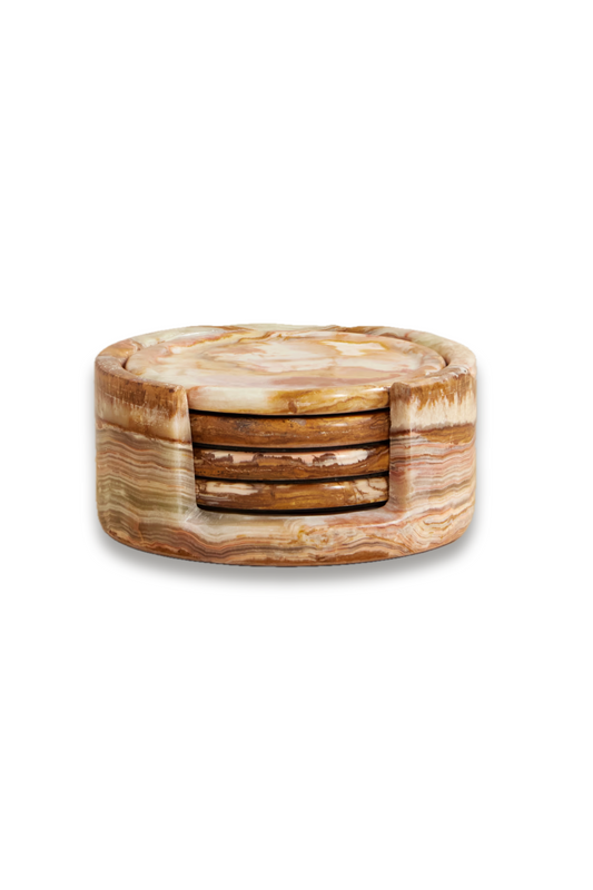 Set of Four Onyx Coasters